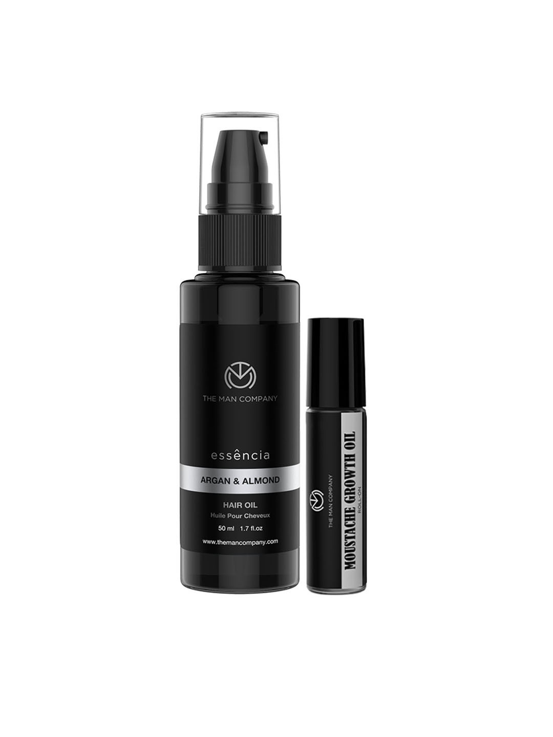 

THE MAN COMPANY Growth Story Hair Oil & Moustache Roll-On, Black