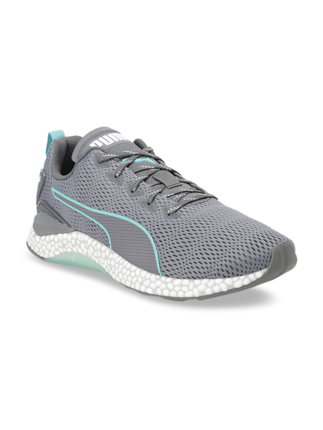 

Puma Unisex Grey Textile Hybrid Runner V2 Running Shoes