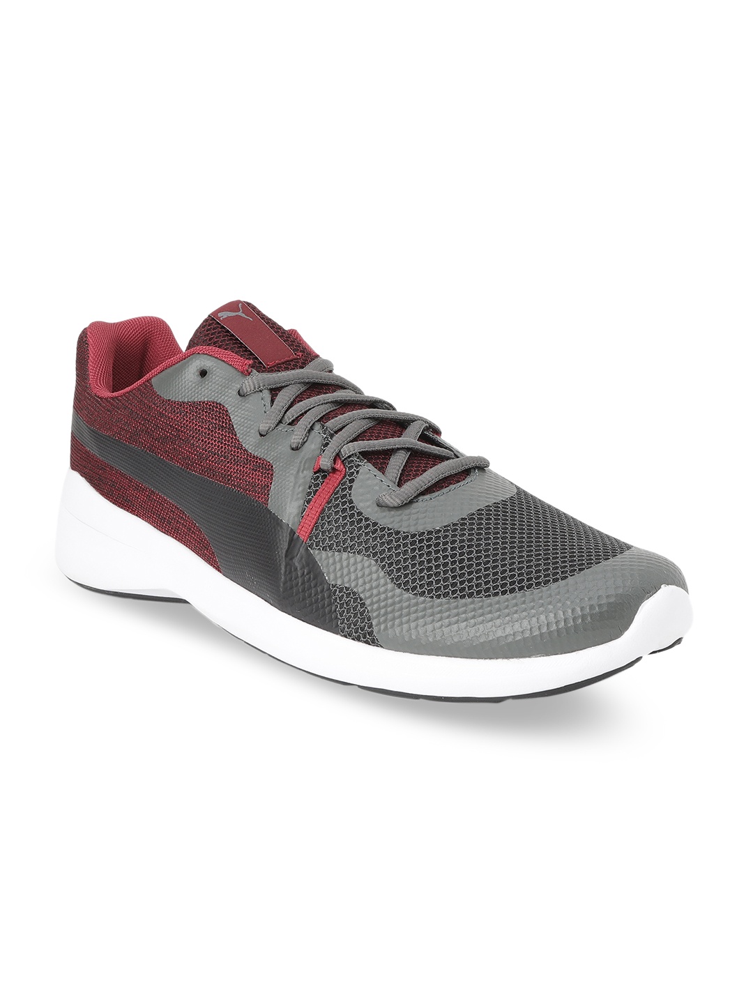 Puma Men Grey Mesh Running Shoes