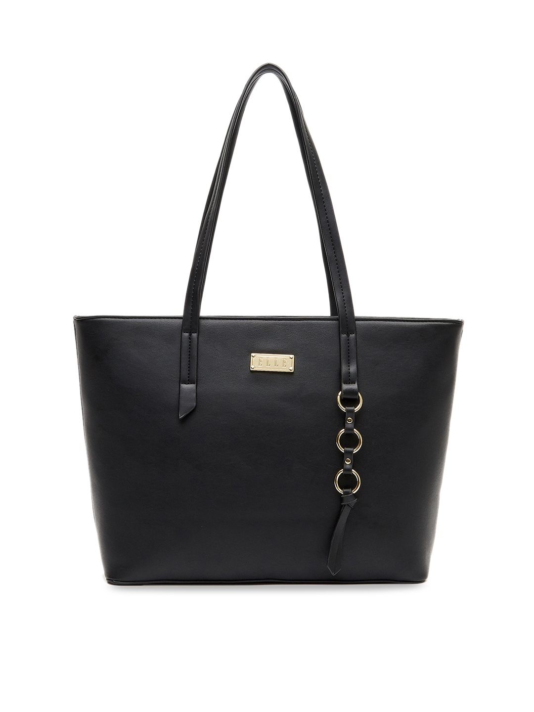 

ELLE Black Solid Shoulder Bag