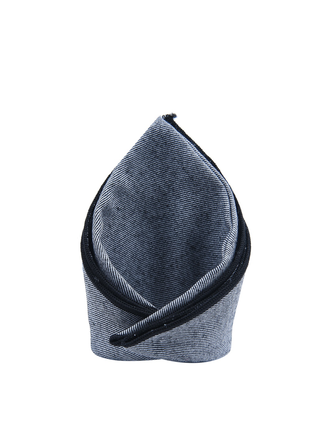 

Tossido Men Grey Self-Design Pocket Square