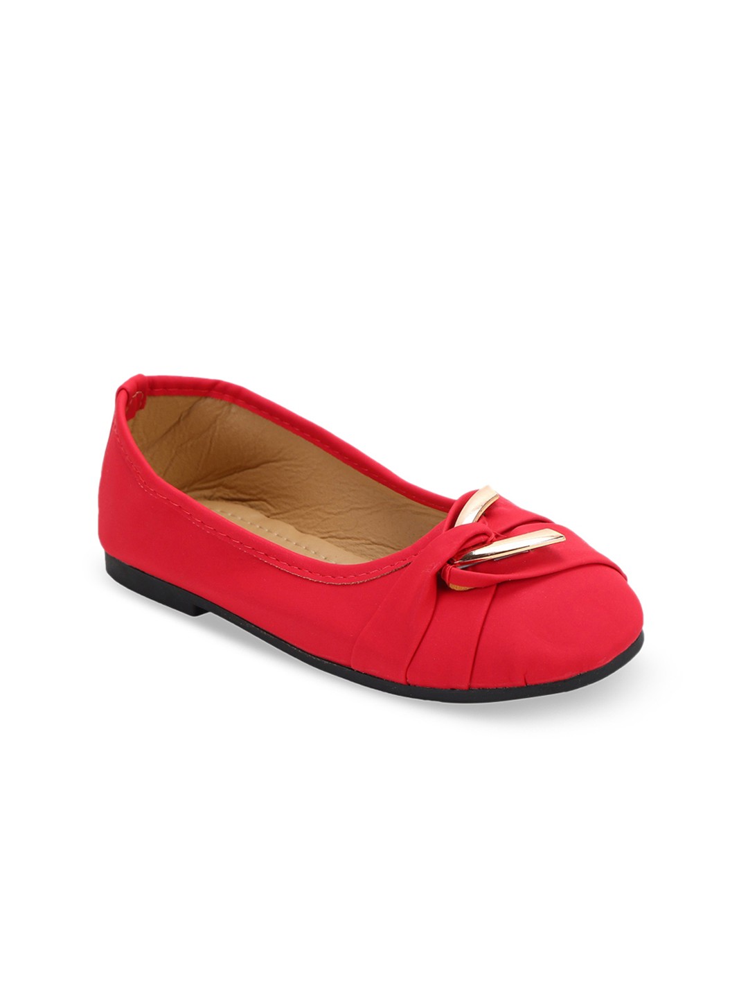 

PASSION PETALS Girls Red Solid Ballerinas