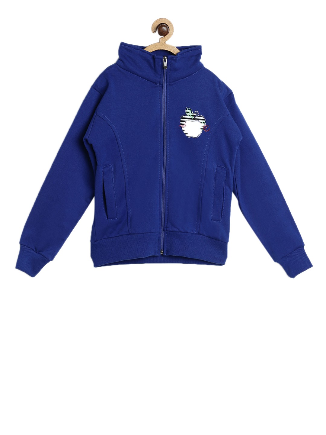 

SWEET ANGEL Kids Blue Solid Sweatshirt