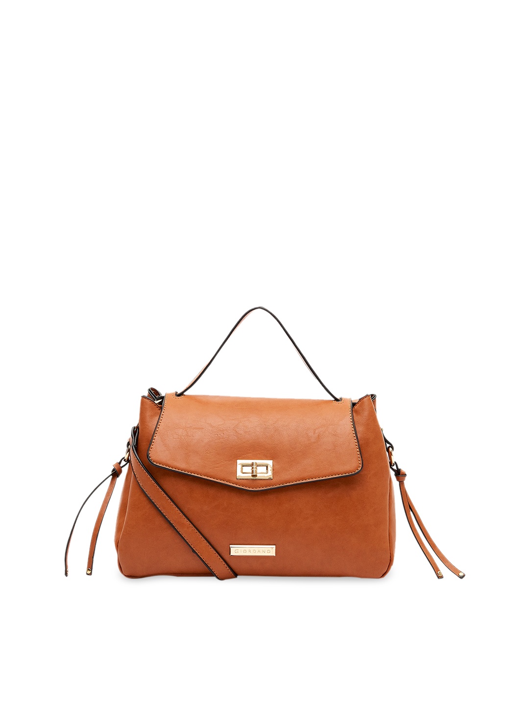 

GIORDANO Brown Solid Satchel