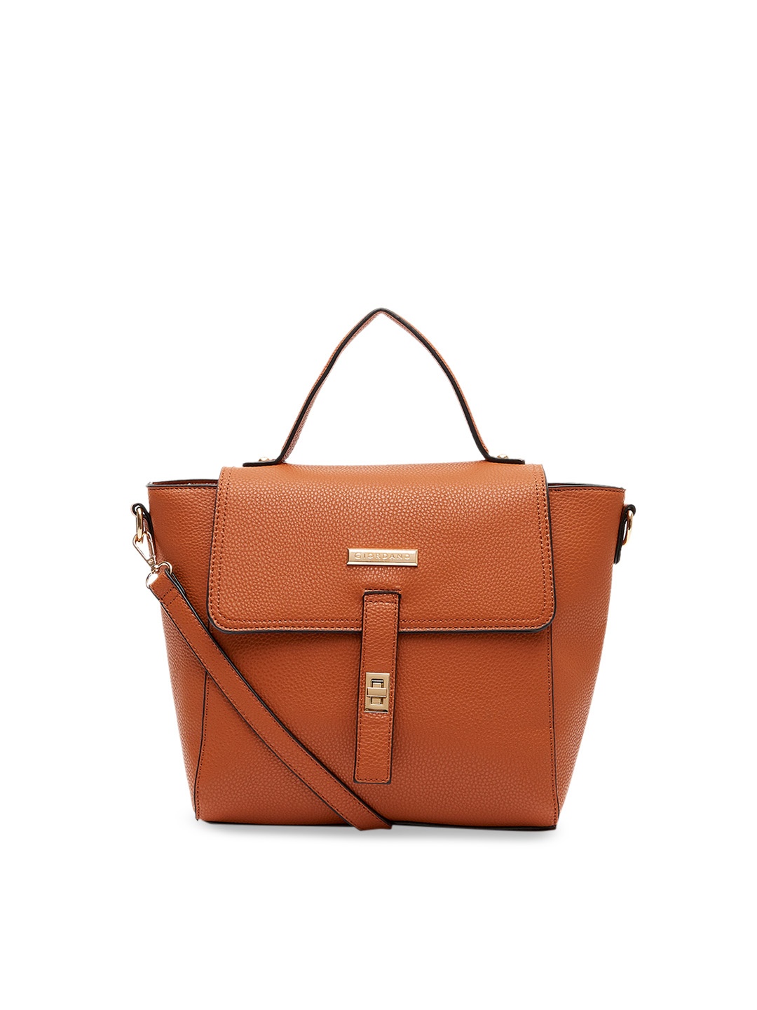 

GIORDANO Brown Solid Satchel