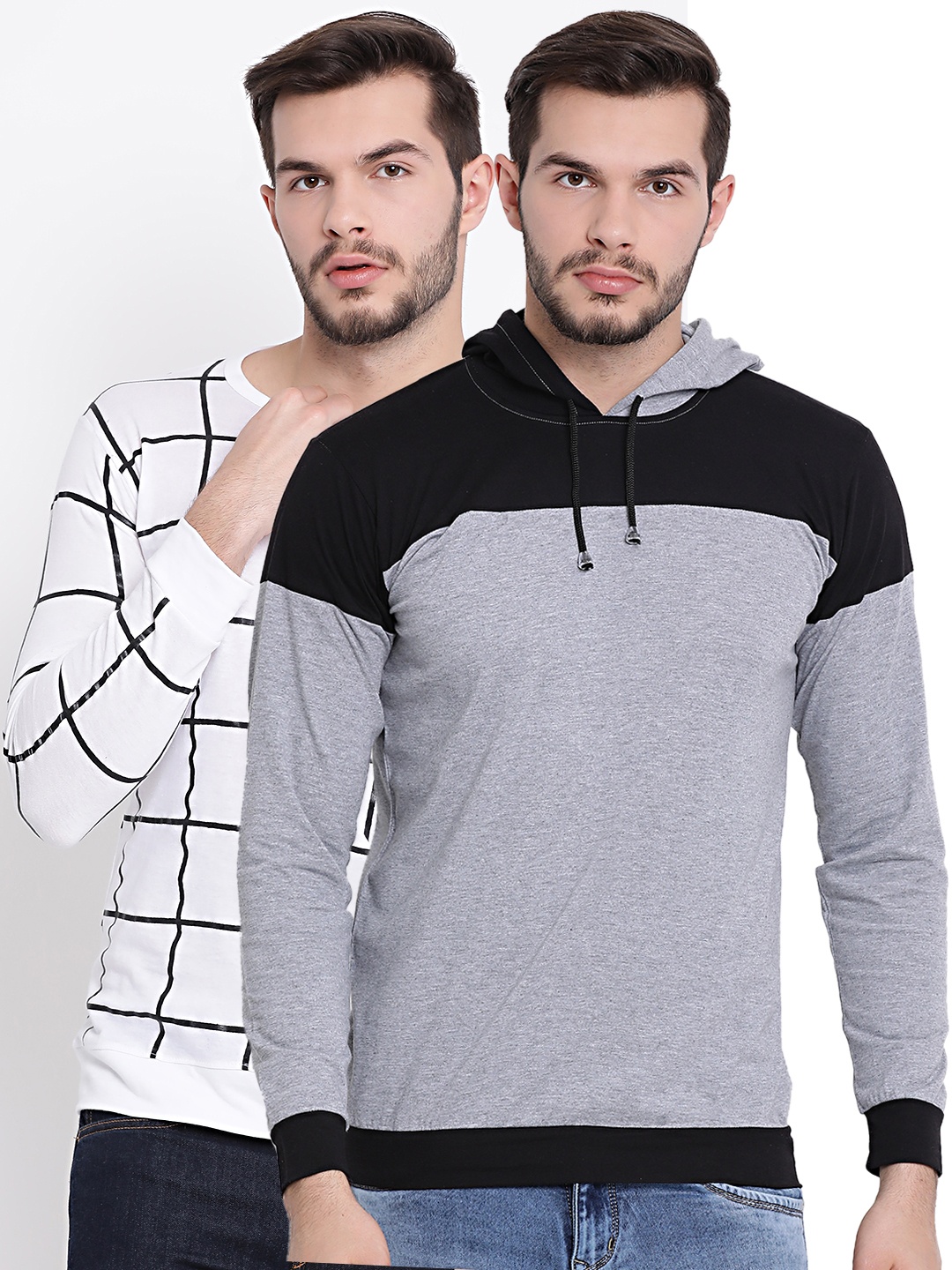 

MACK JONNEY Men Multicoloured Pack Of 2 Hood T-shirt, Multi