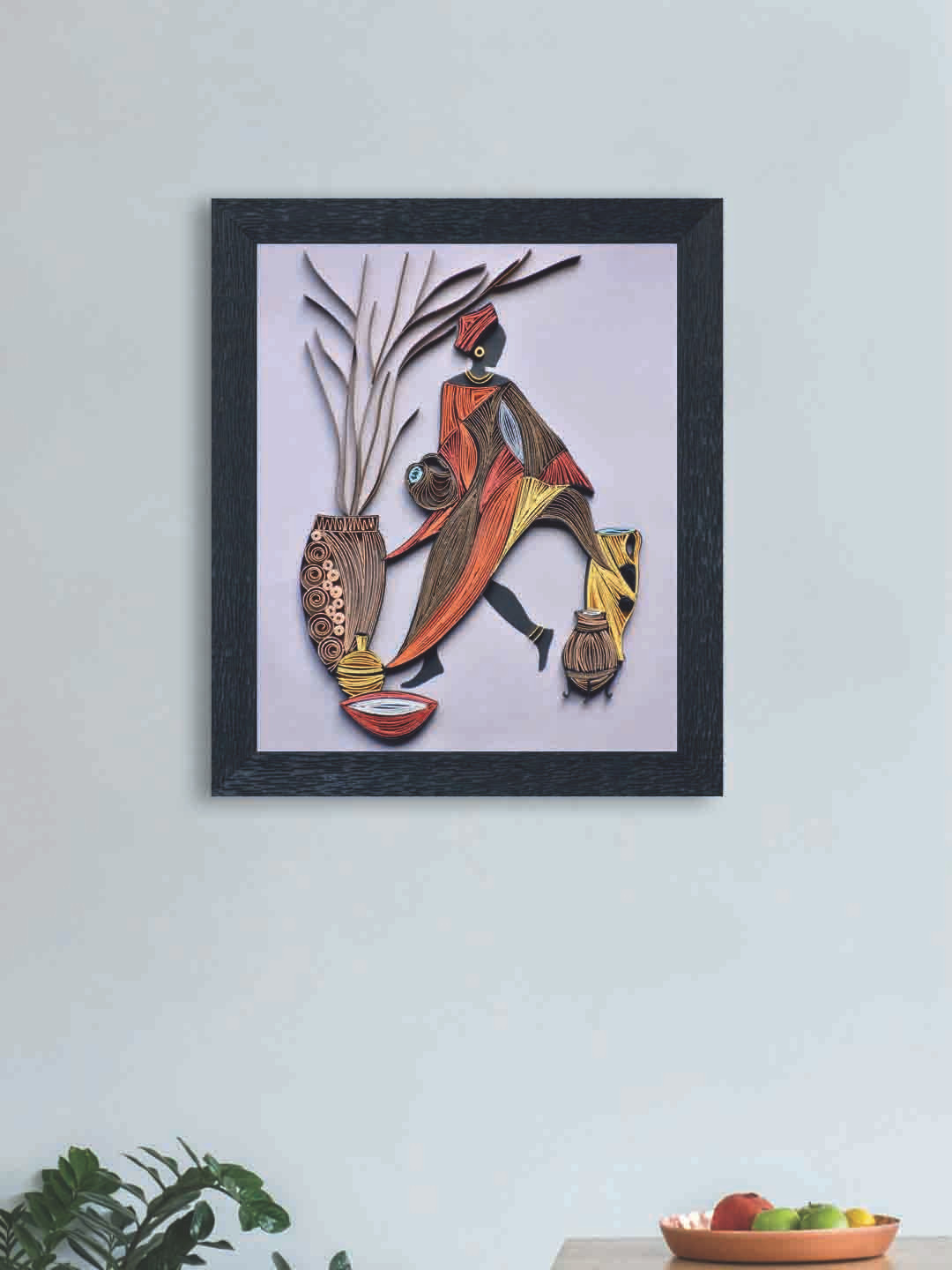 

nest ART Multicoloured Abstract Tribal Wall Art, Multi
