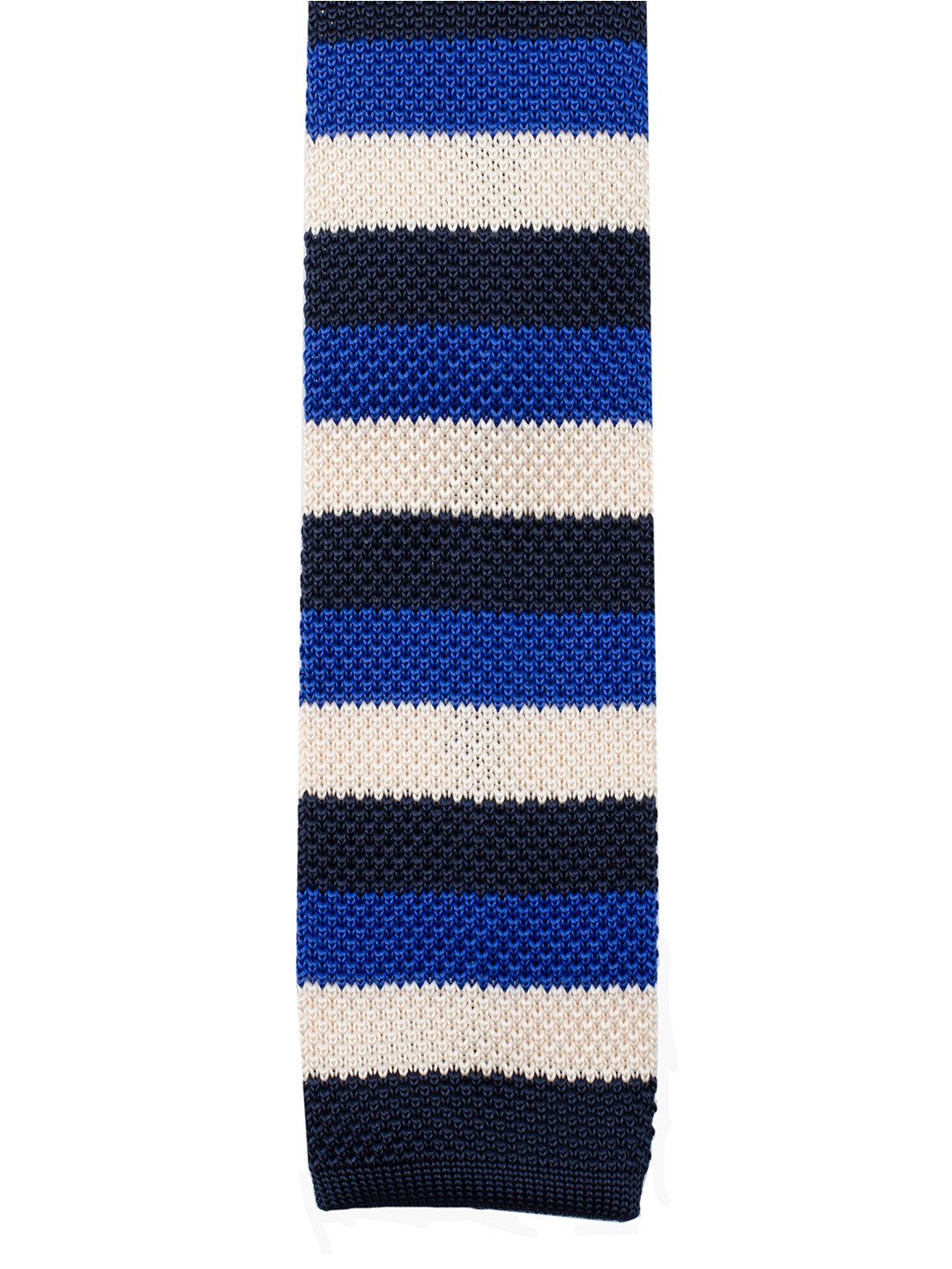 

Tossido Men Blue & Black Striped Knitted Tie