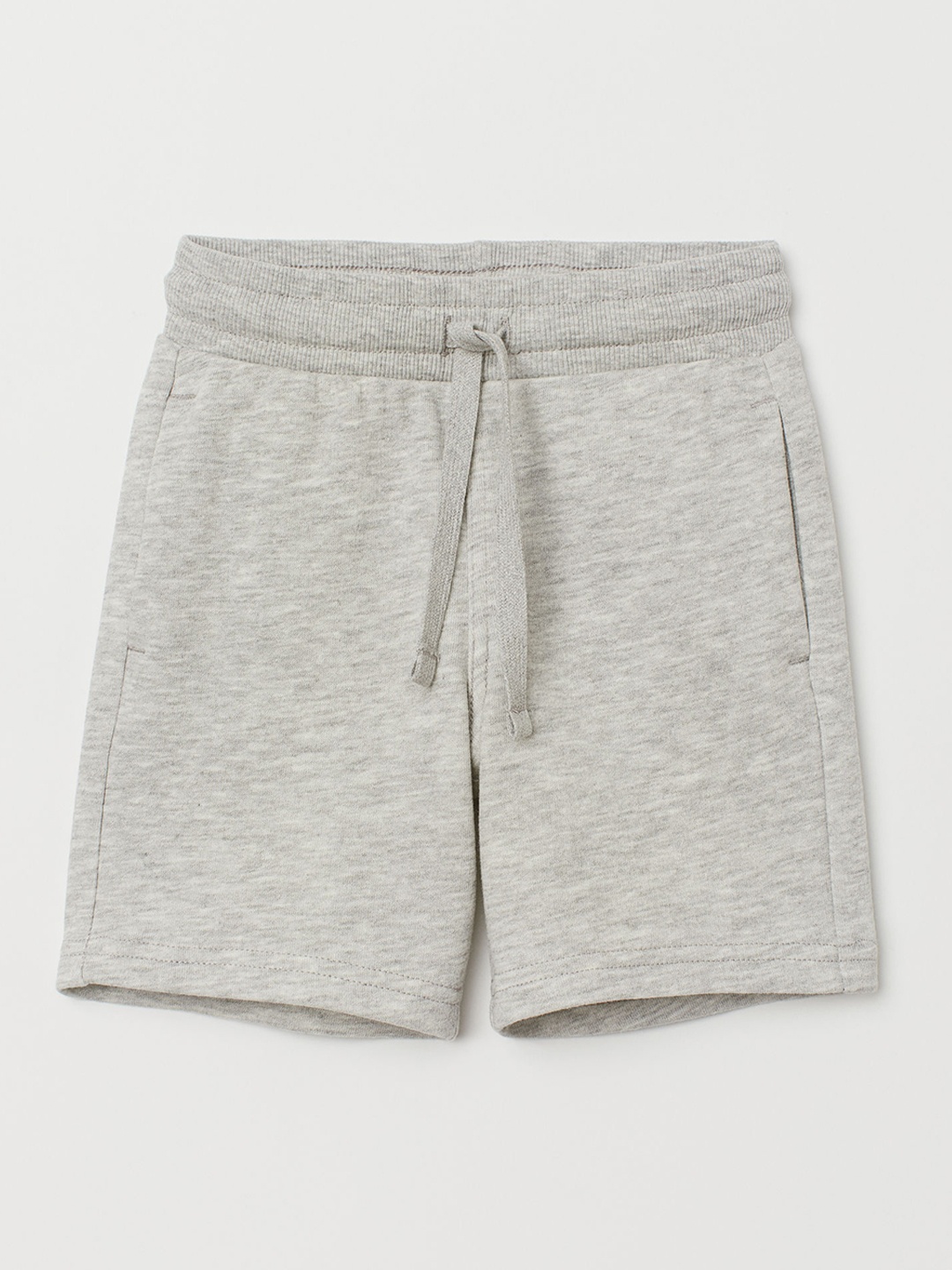 

H&M Boys White Solid Sweatshirt Shorts, Grey