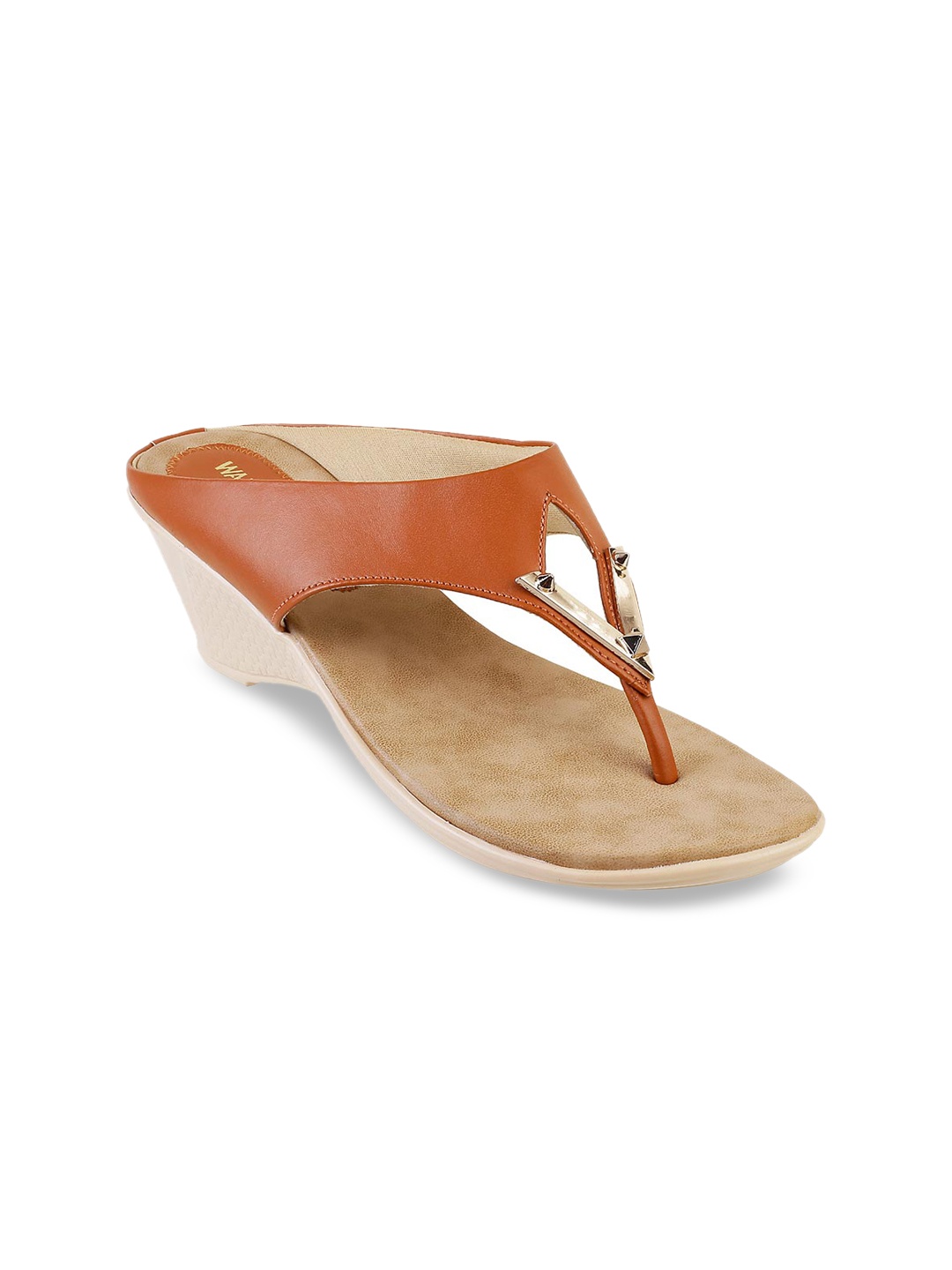

WALKWAY by Metro Women Tan Brown Solid Heels