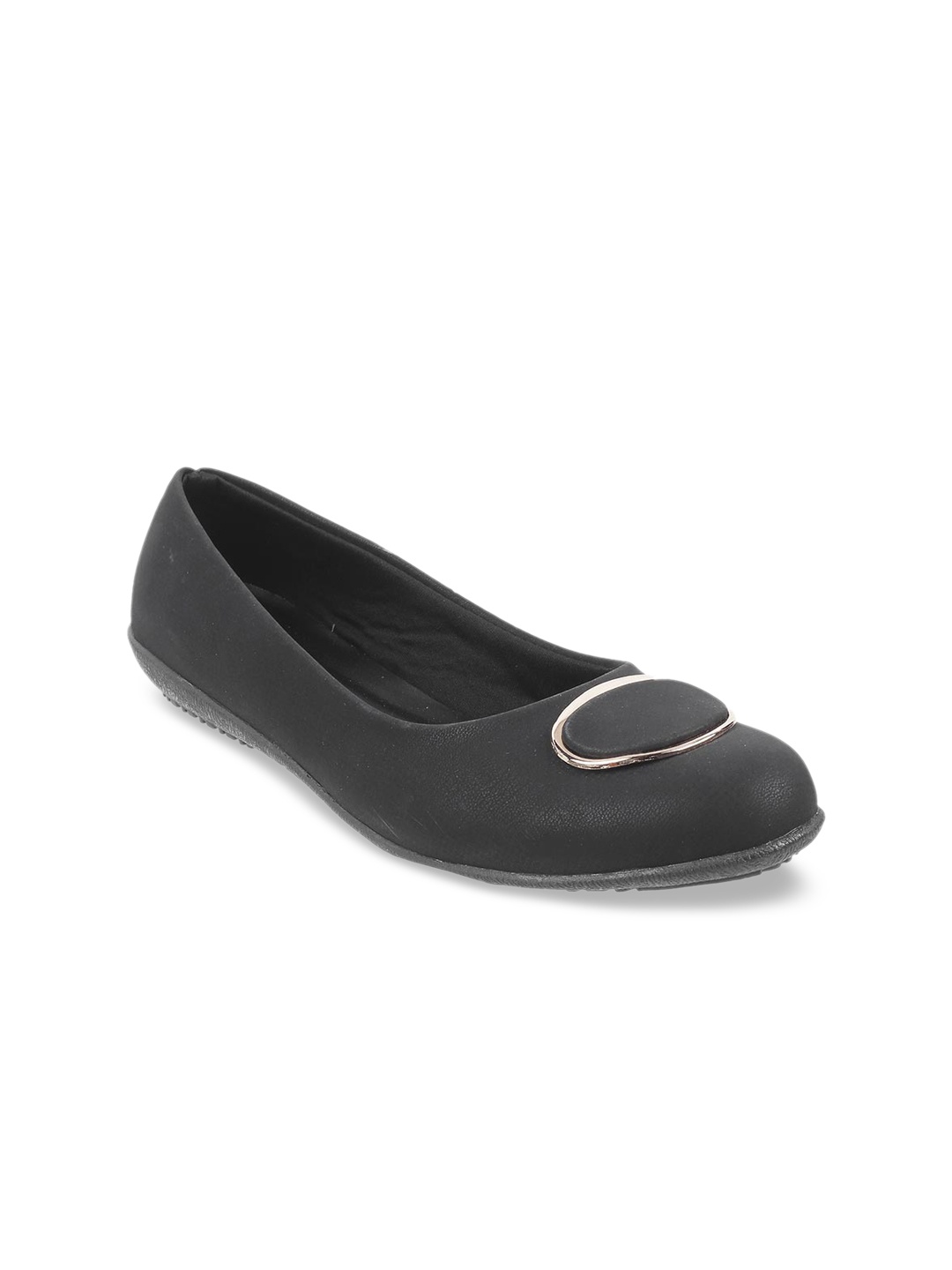 

WALKWAY by Metro Women Black Solid Ballerinas