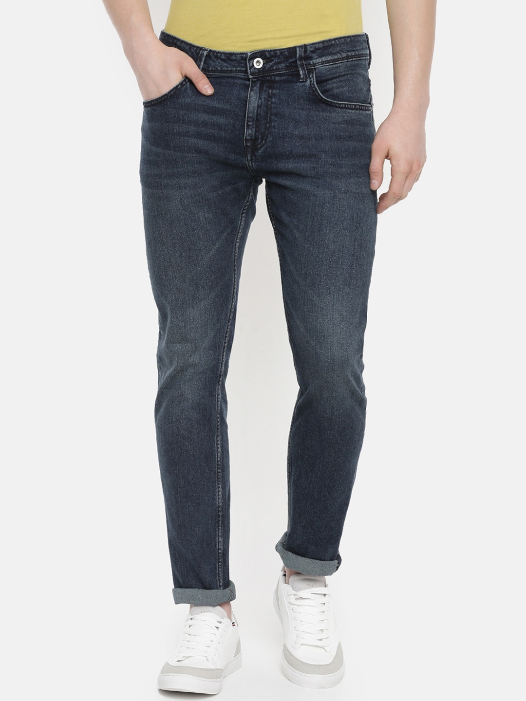 

Celio Men Grey Slim Fit Mid-Rise Clean Look Stretchable Jeans