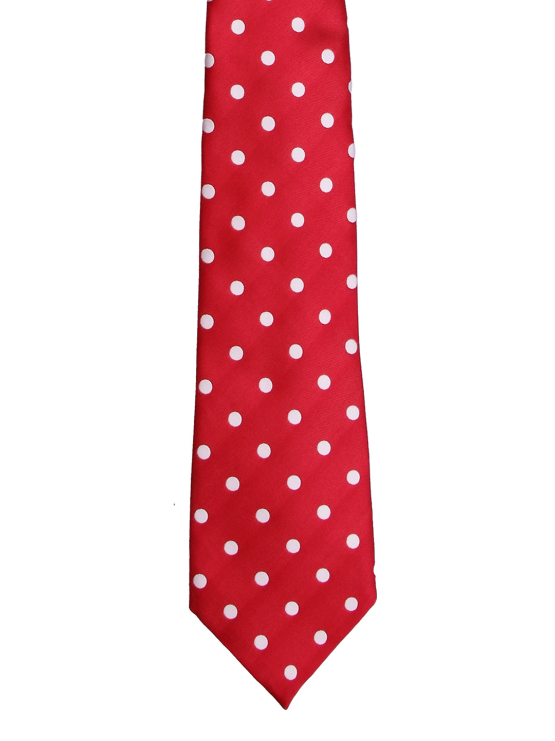 

Tossido Men Red & White Woven Design Broad Tie