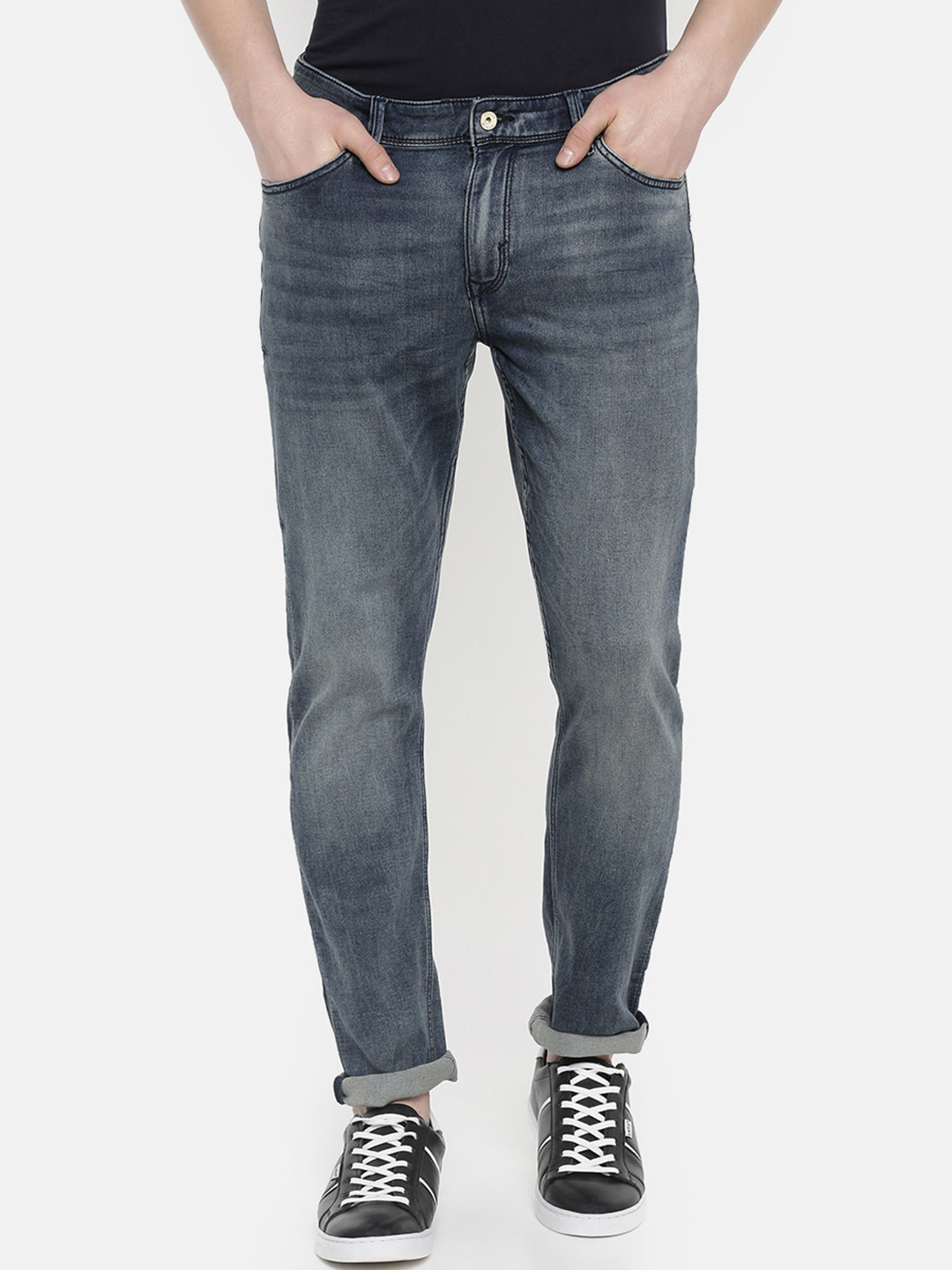 

Celio Men Blue Slim Fit Mid-Rise Clean Look Stretchable Jeans