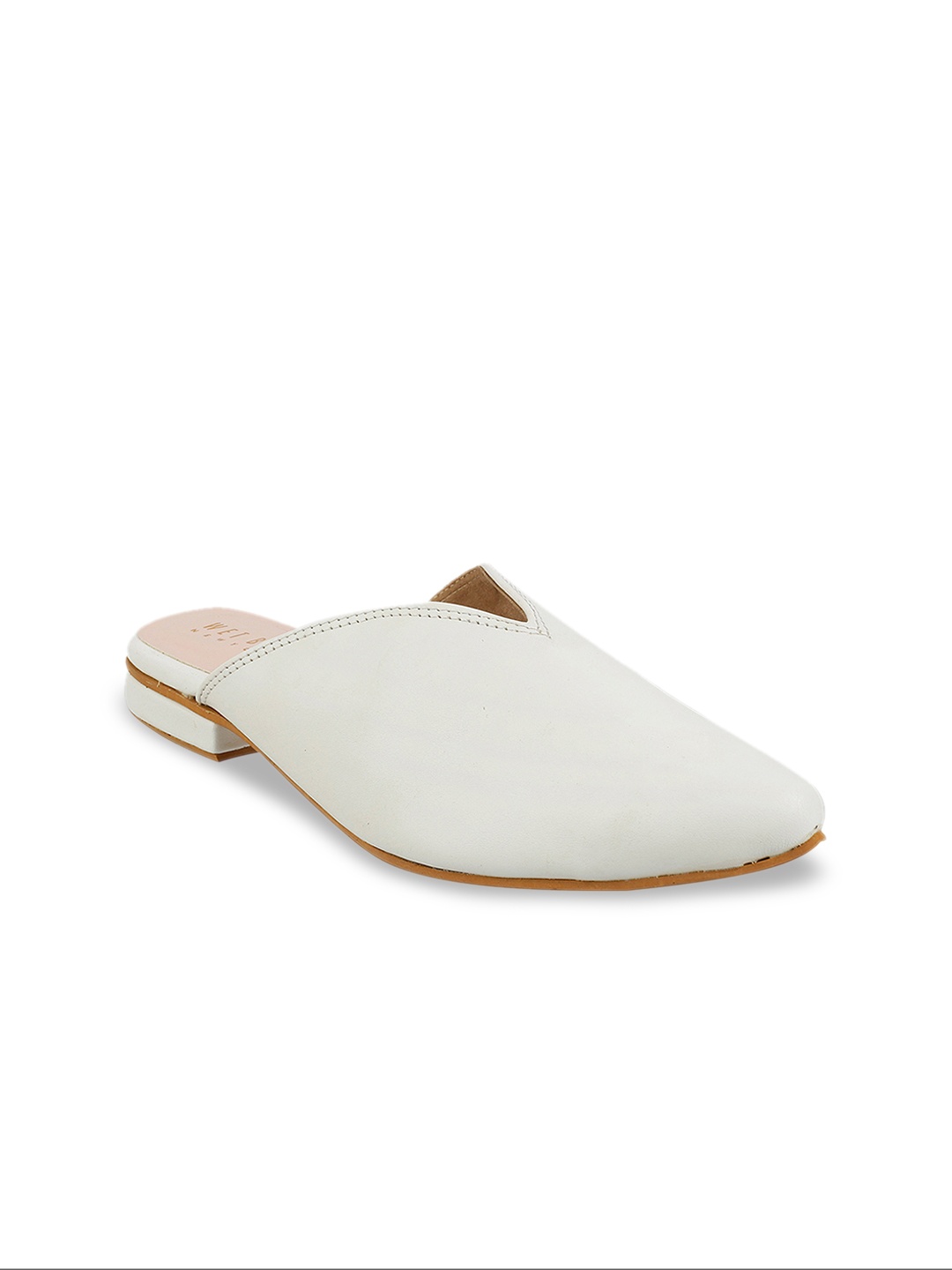 

Wet Blue Women White Solid Mules