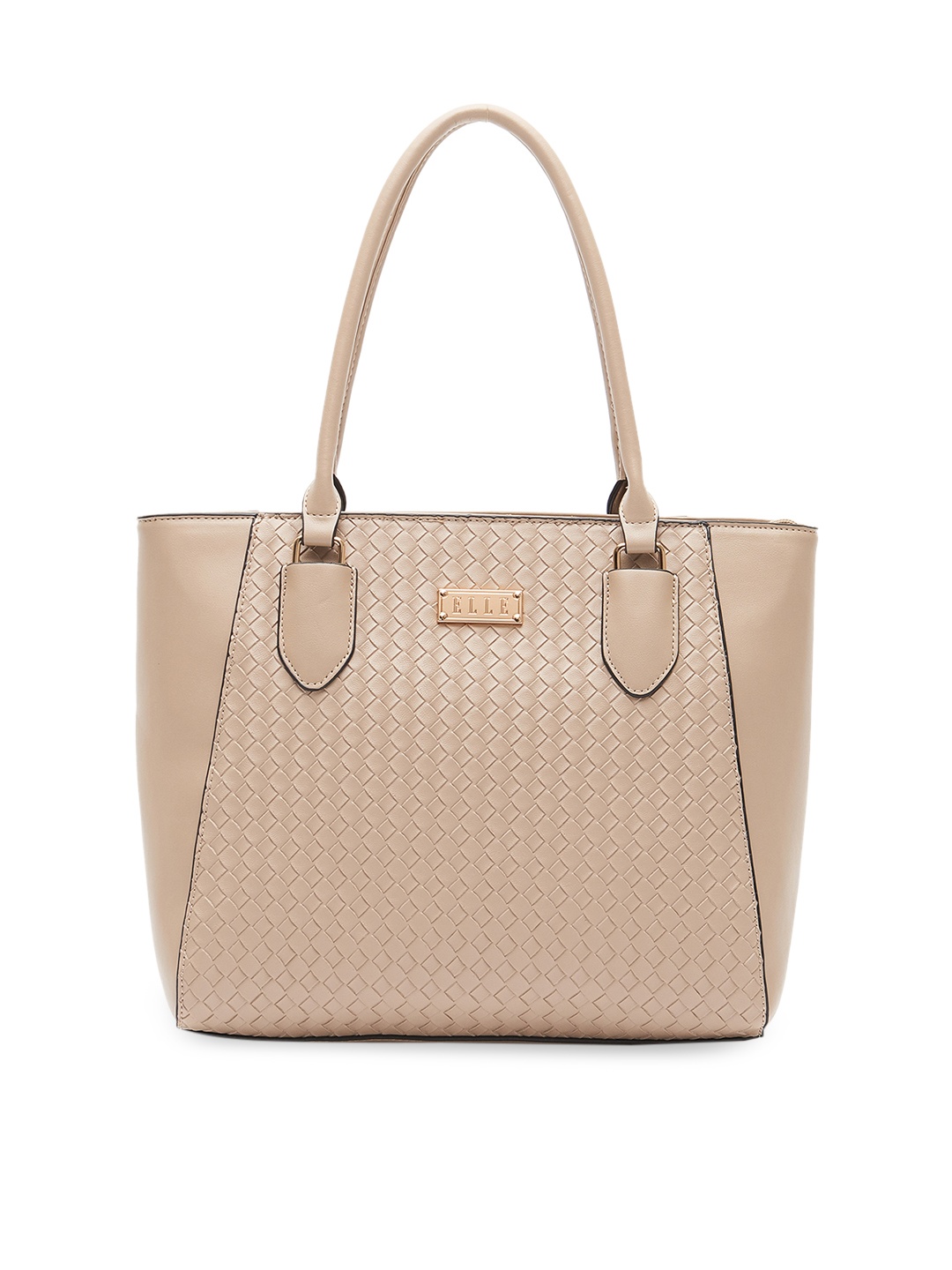 

ELLE Beige Textured Shoulder Bag