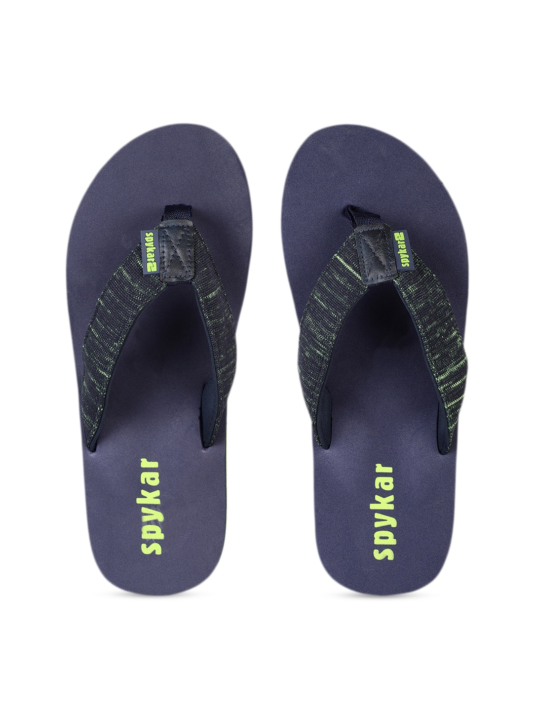 

SPYKAR Men Navy Blue Printed Thong Flip-Flops