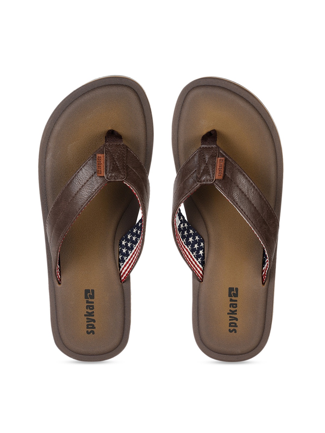 

SPYKAR Men Brown Solid Thong Flip-Flops