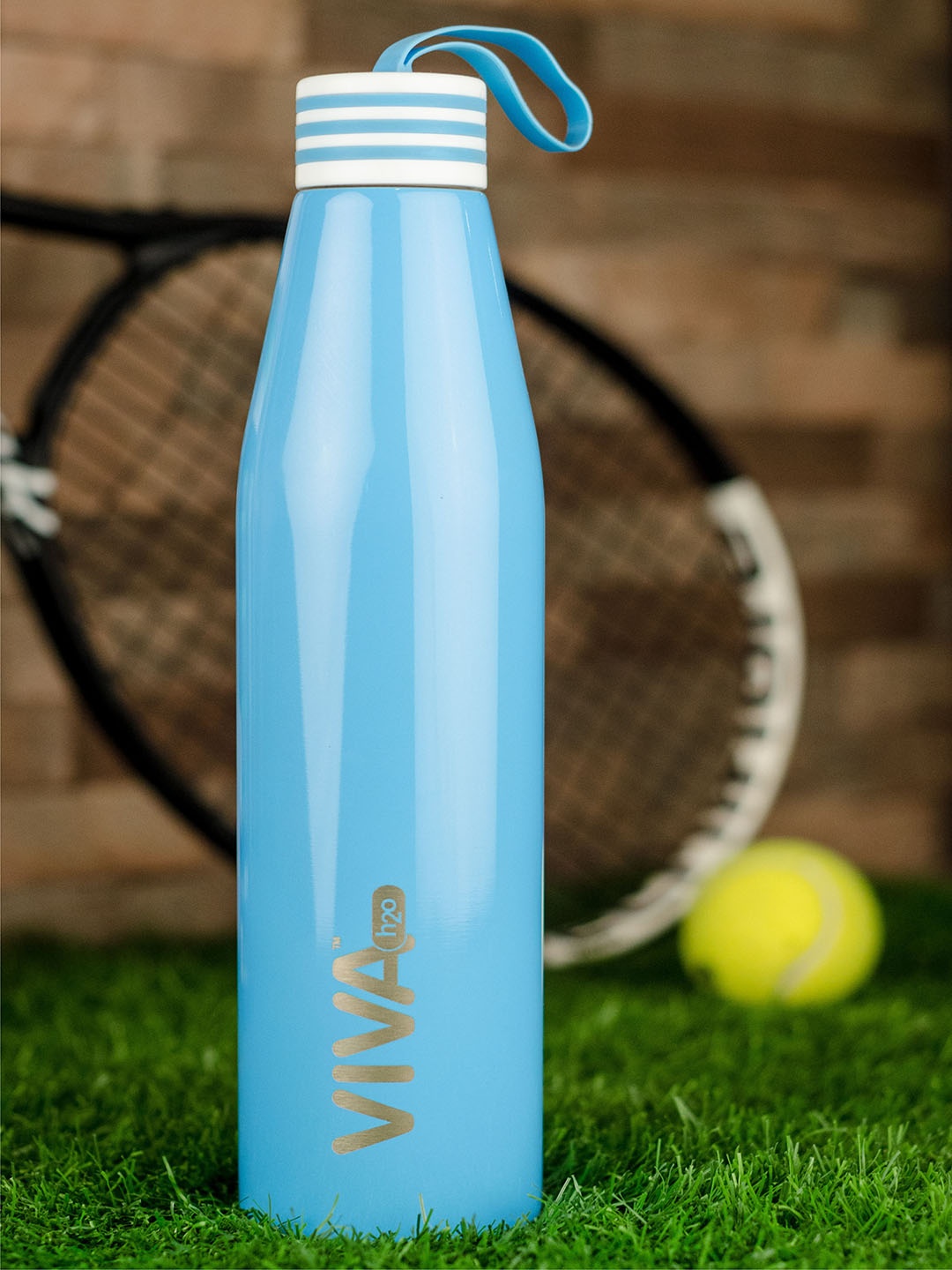 

VIVA h2o Blue Solid Stainless Steel Vaccum Insulated Water Bottle