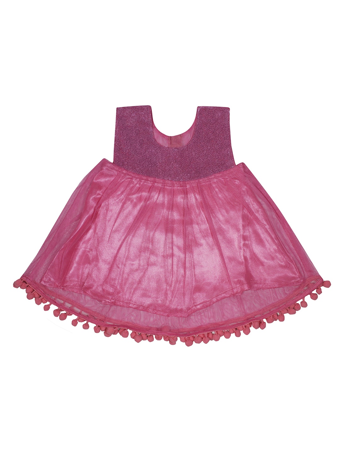 

Luke & Lilly Girls Pink Solid Empire Dress