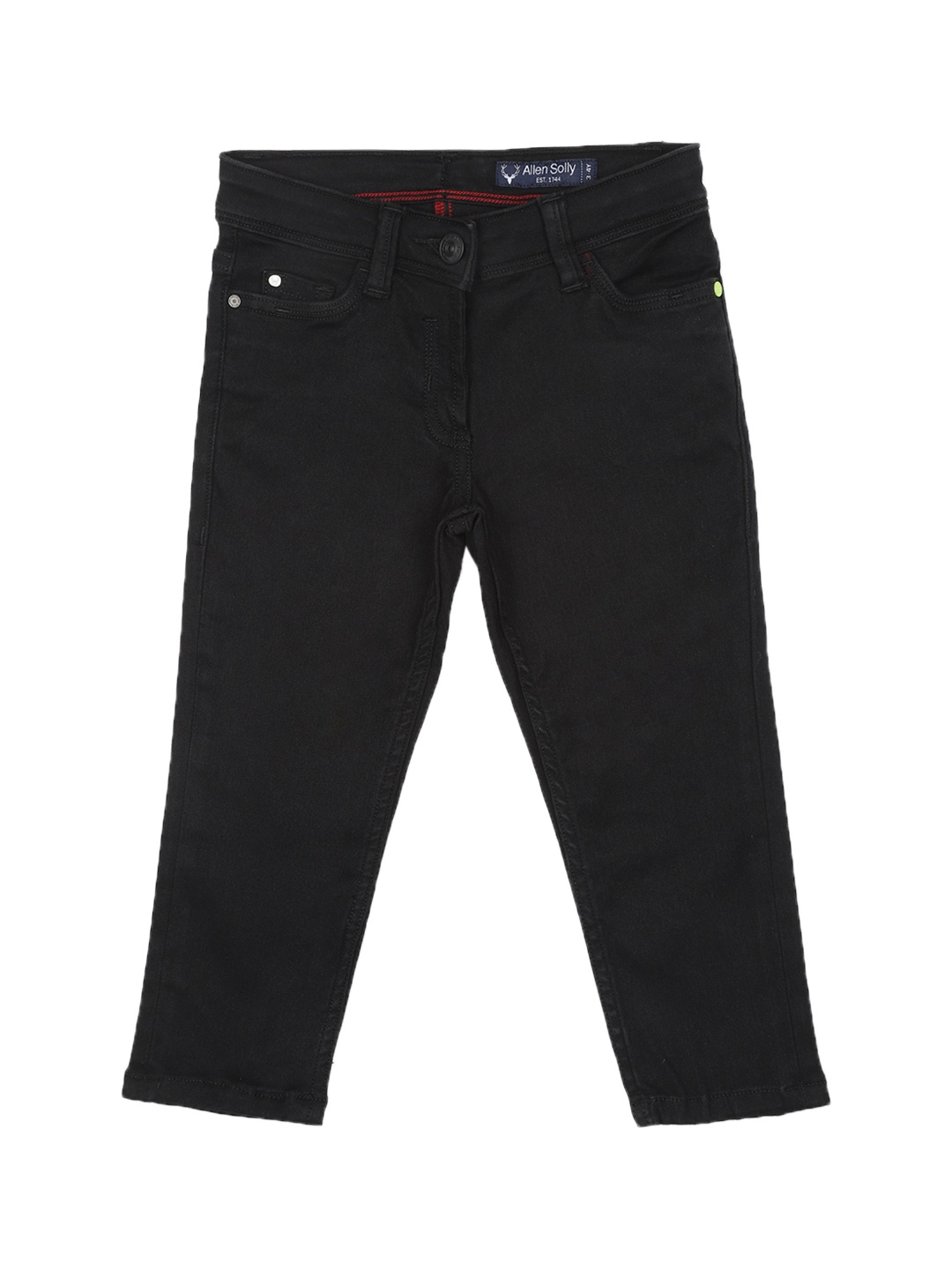 

Allen Solly Girls Black Regular Fit Mid-Rise Clean Look Stretchable Jeans