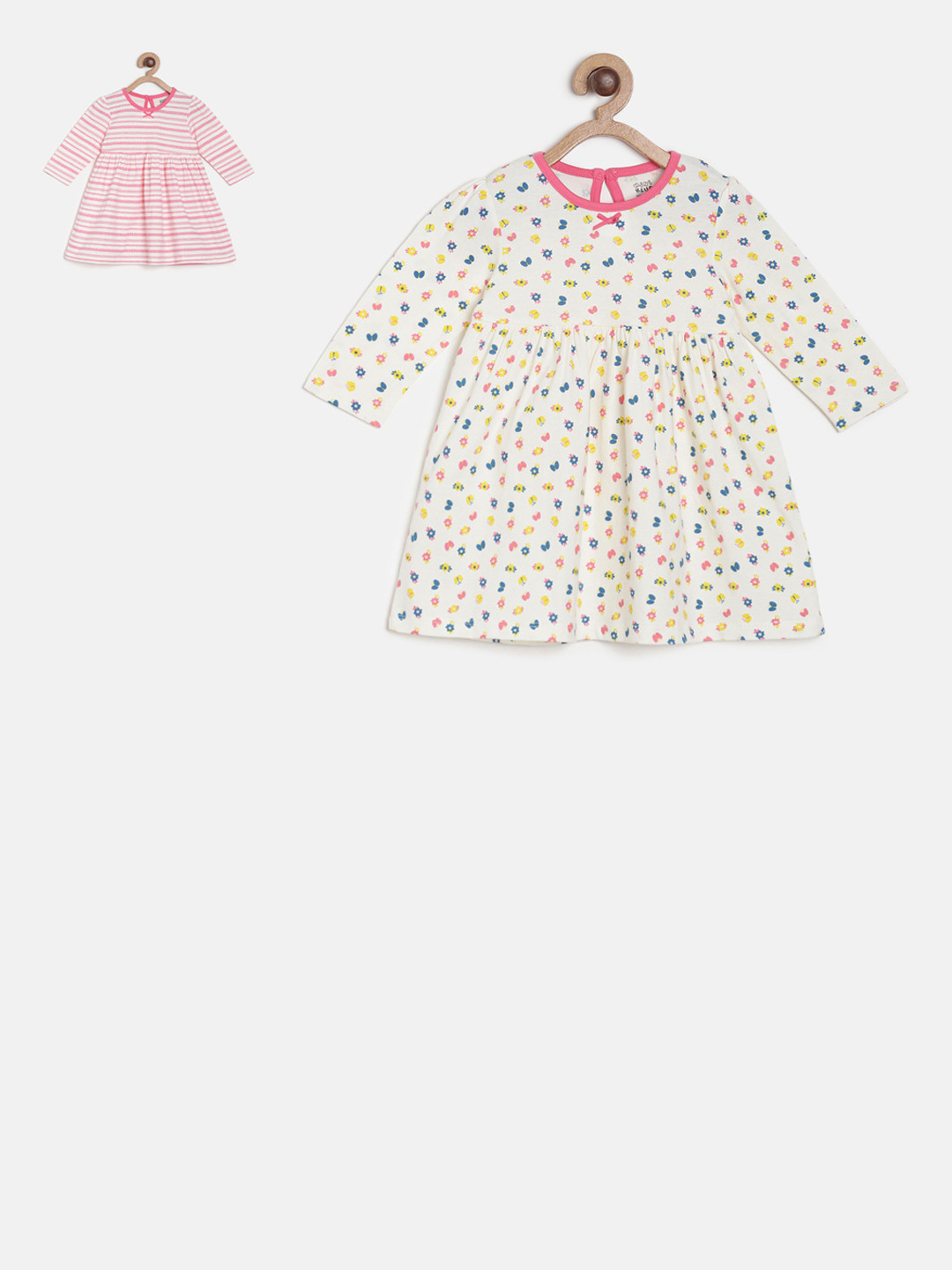 

MINI KLUB Girls Pack of 2 Fit and Flare Dress, Pink