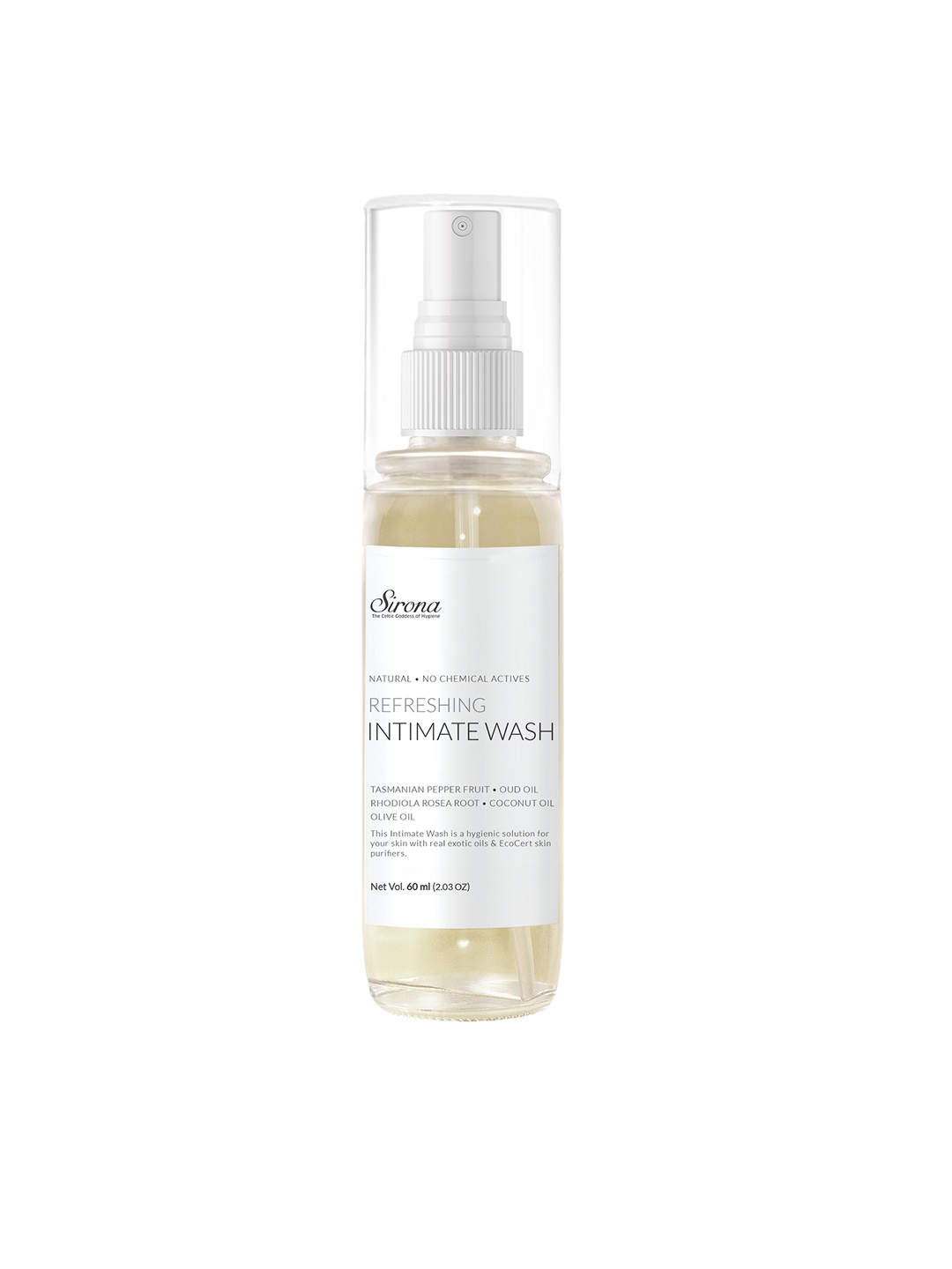 

Sirona Women Natural pH Refreshing Intimate Wash 60ml, Off white