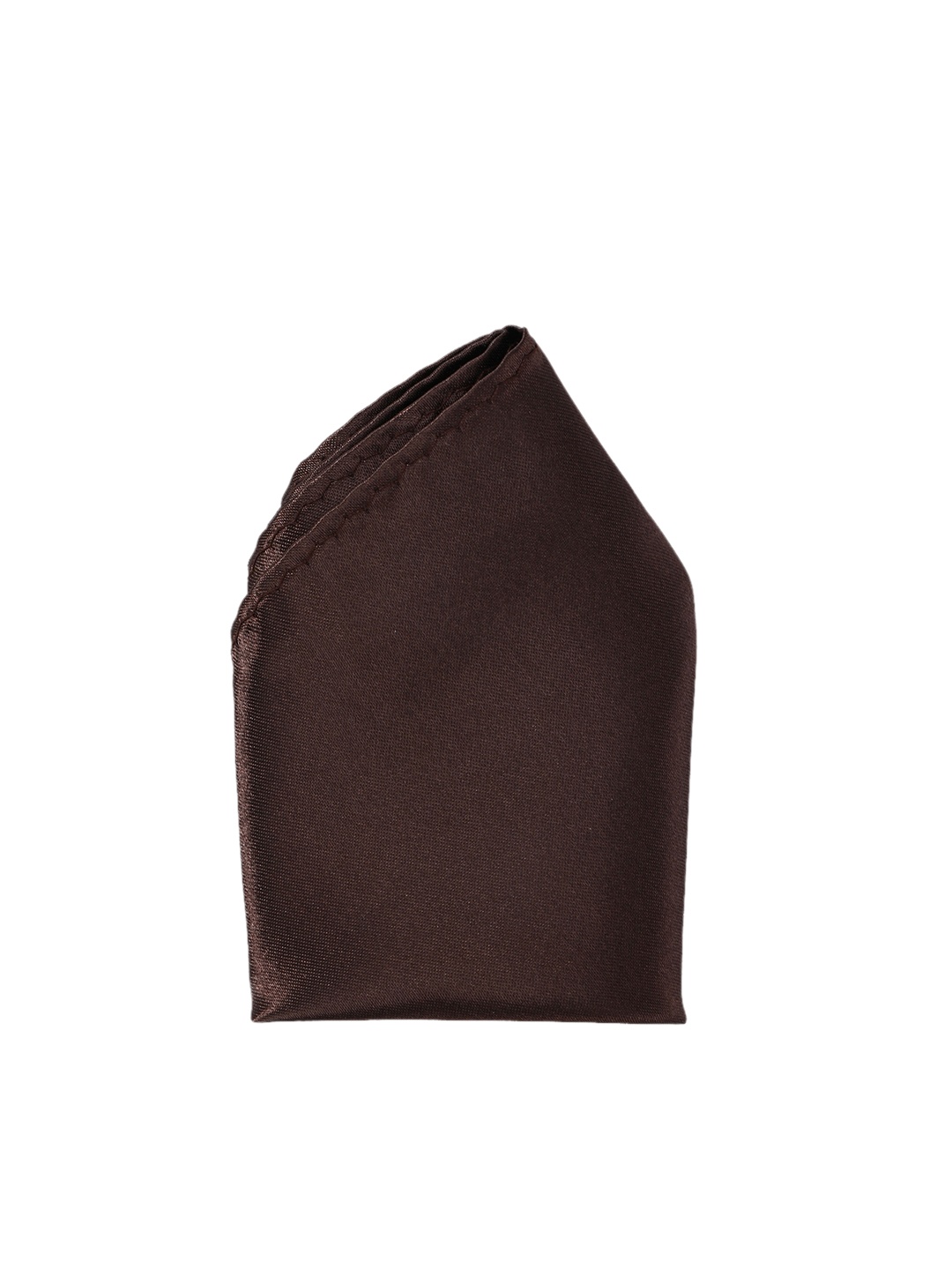 

Calvadoss Men Brown Solid Pocket Square