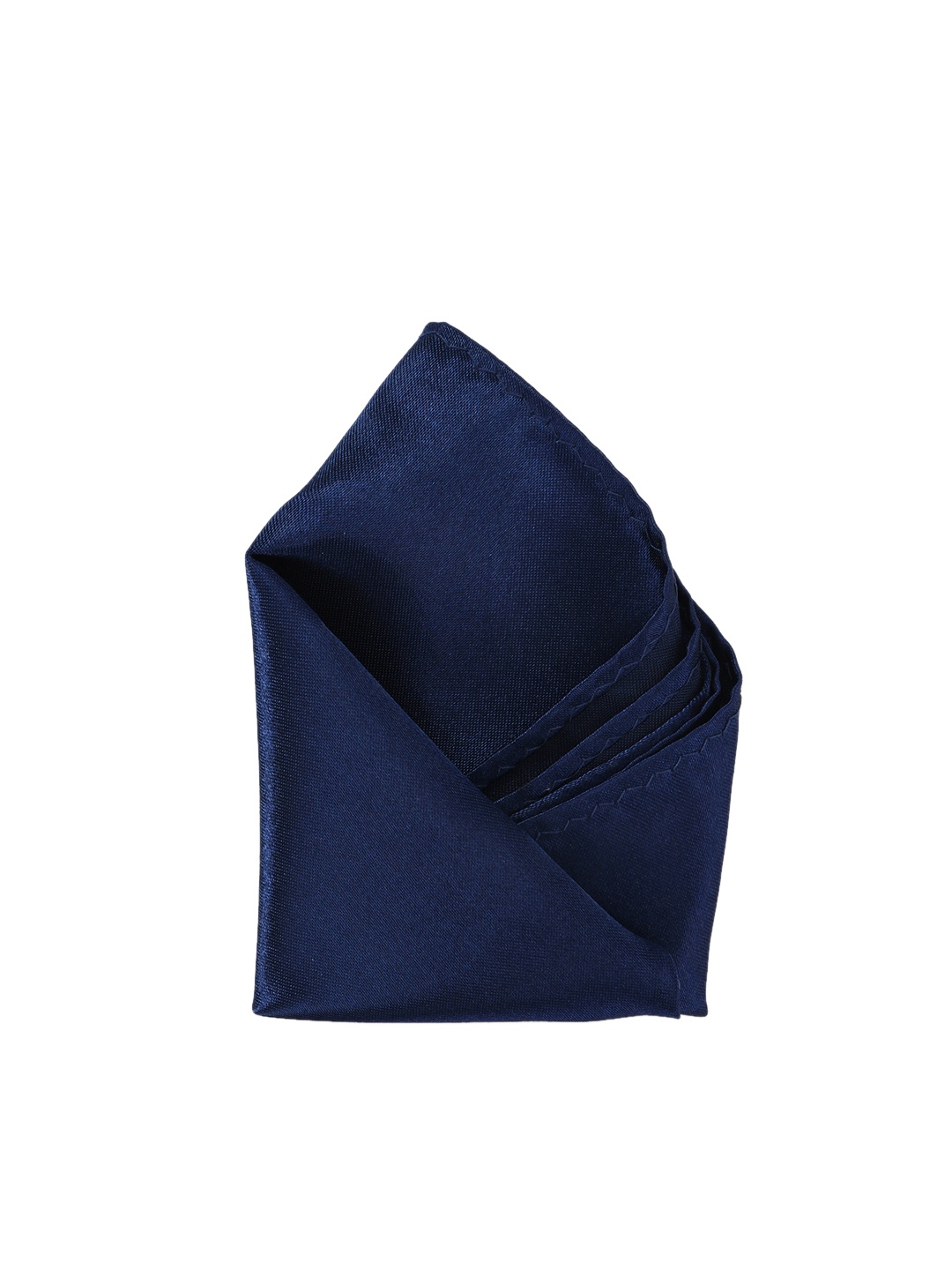 

Calvadoss Men Navy Blue Solid Pocket Square