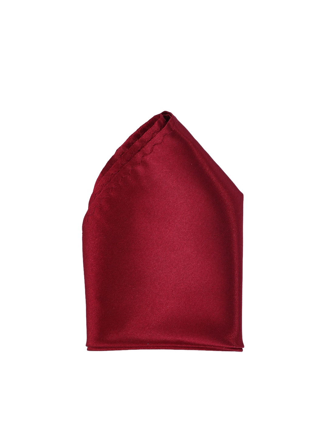 

Calvadoss Men Maroon Solid Pocket Square