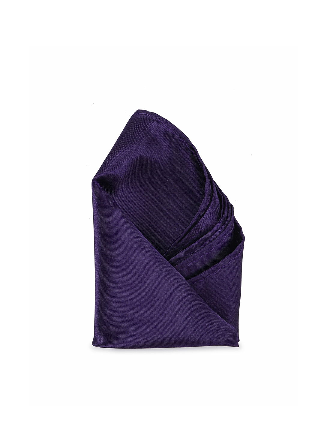 Calvadoss Men Purple Solid Pocket Square