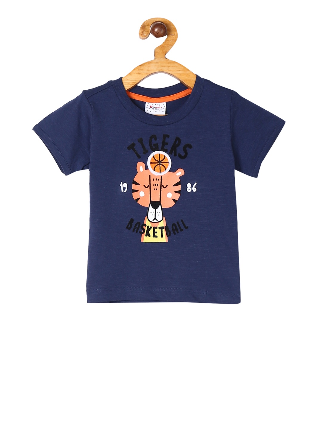 

Donuts Boys Blue Printed Round Neck T-shirt