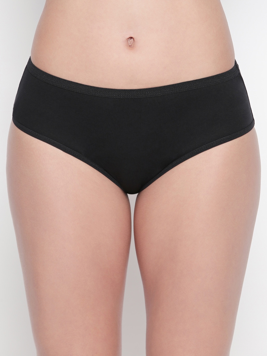 

Bodycare Women Pack of 9 Black Solid Bikini Briefs E26B