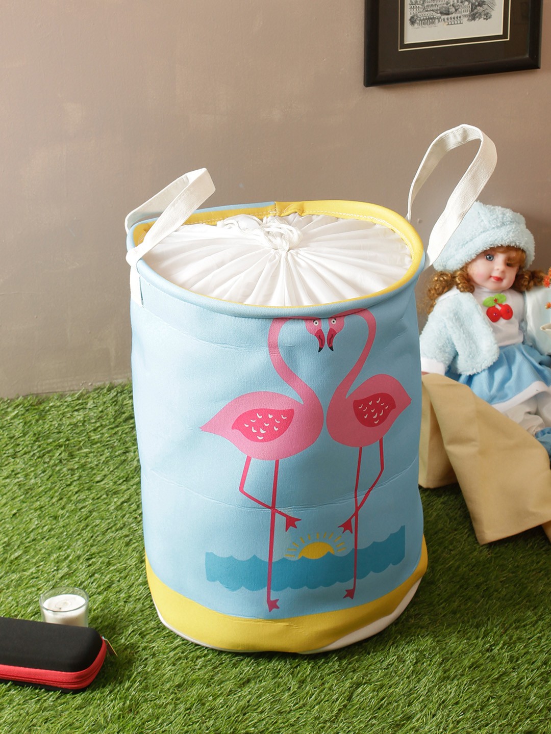 

Cortina Blue Printed Foldable Laundry Bag