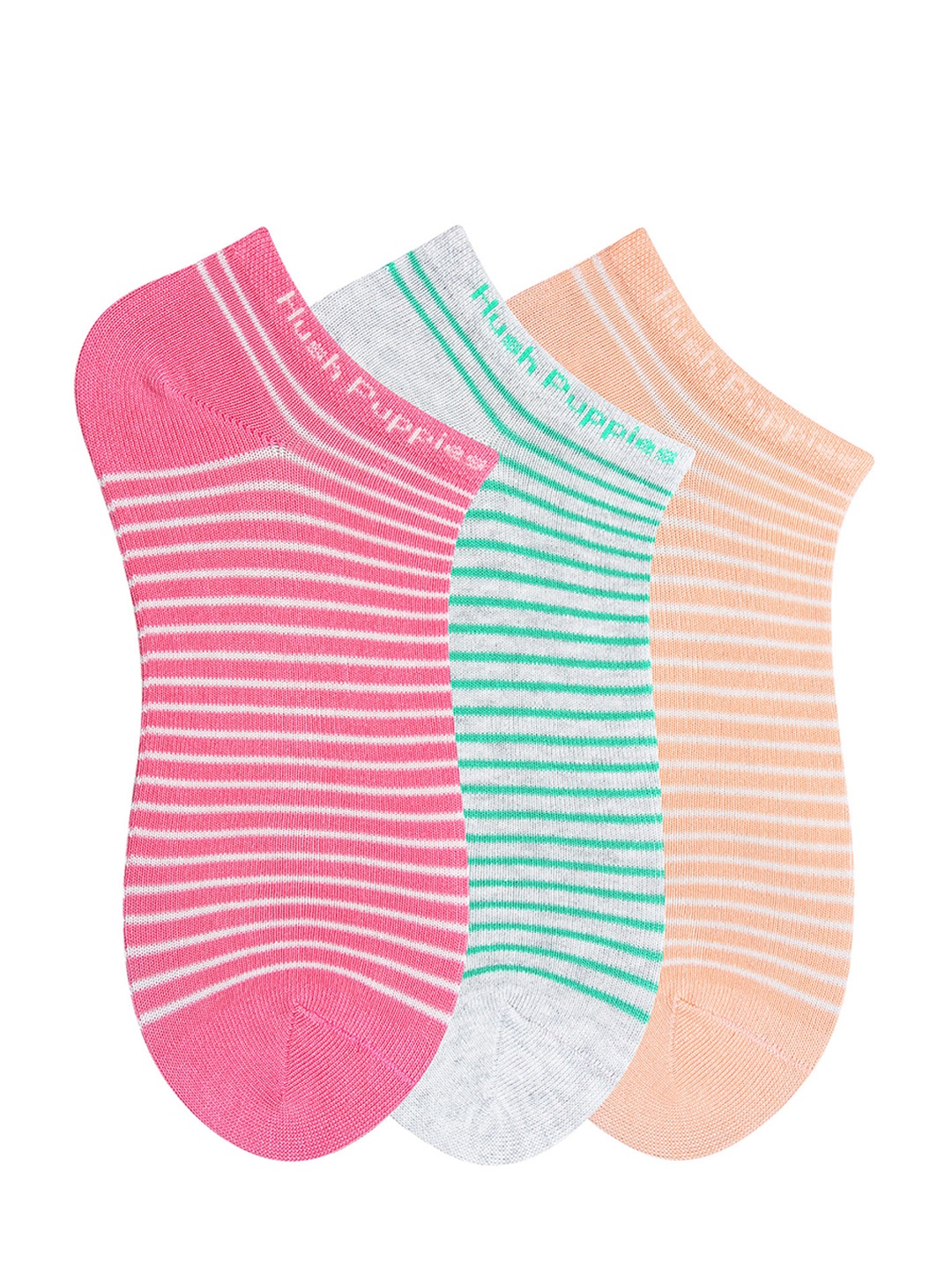 

Hush Puppies Women Pack of 3 Assorted Ankle-Length Socks