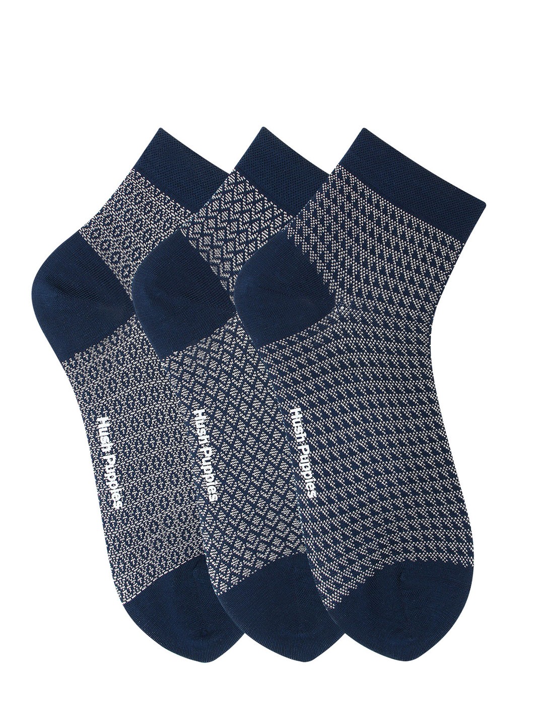 

Hush Puppies Men Pack of 3 Assorted Ankle-Length Socks