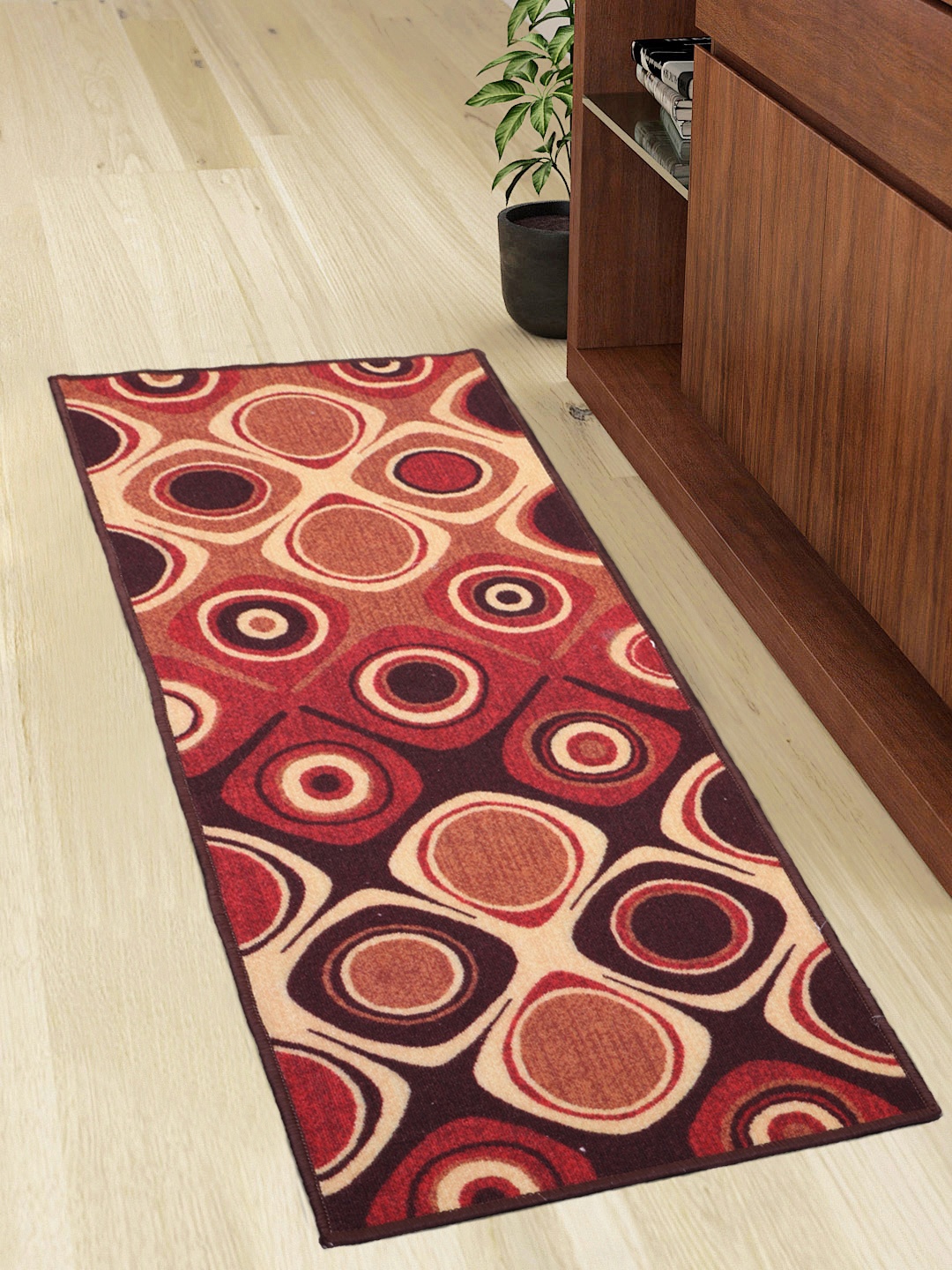 

Status Multicoloured Printed Anti-Skid Taba Runner, Multi