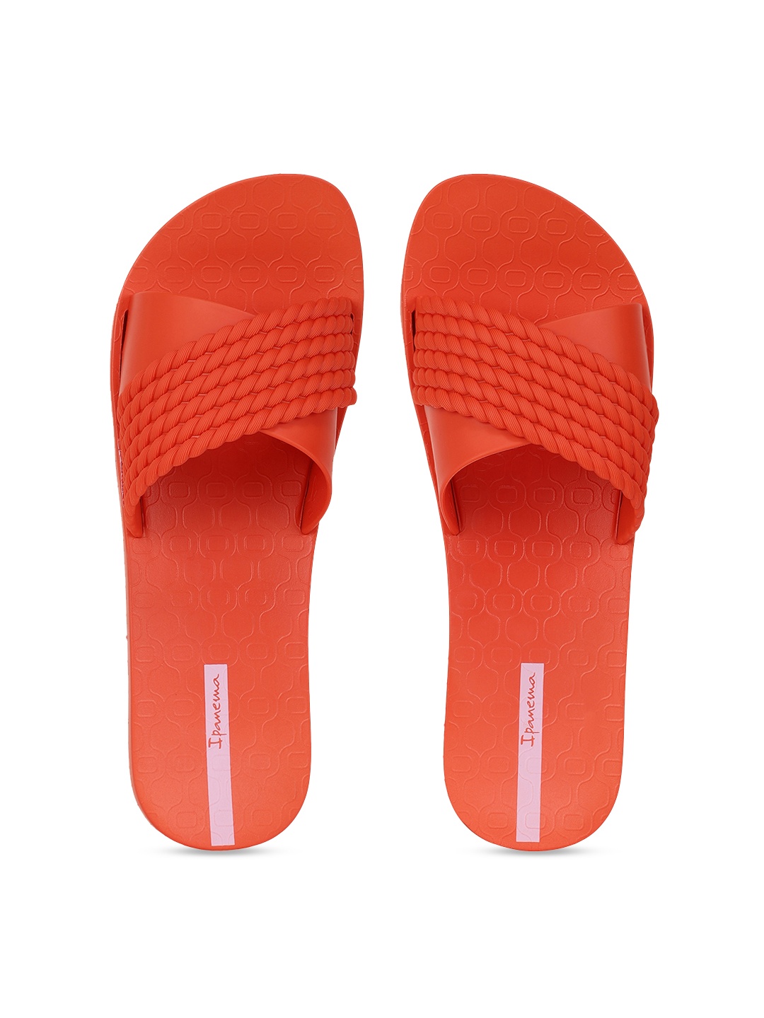 

iPanema Women Orange Printed Sliders