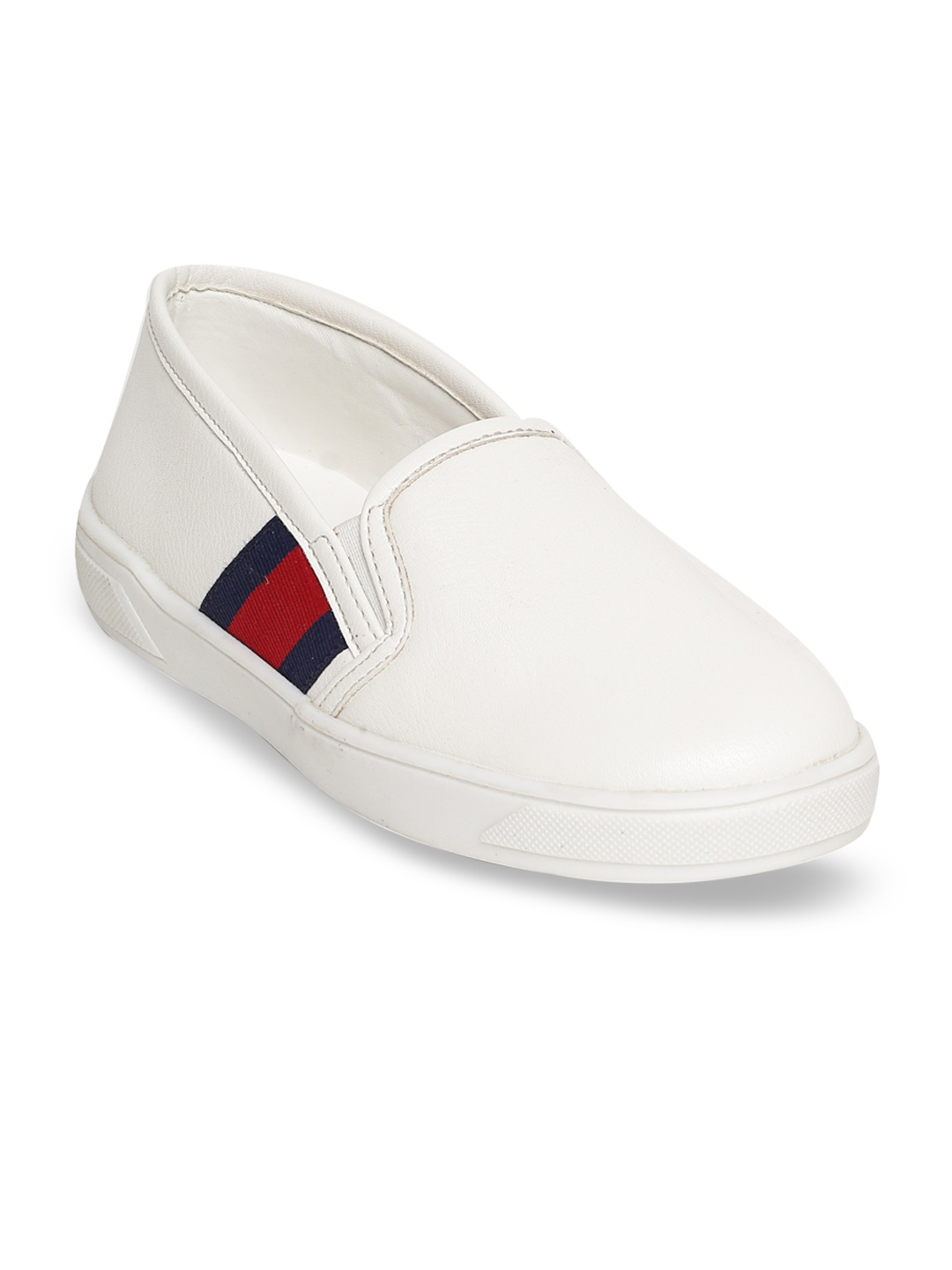 

Bruno Manetti Unisex White Slip-On Sneakers