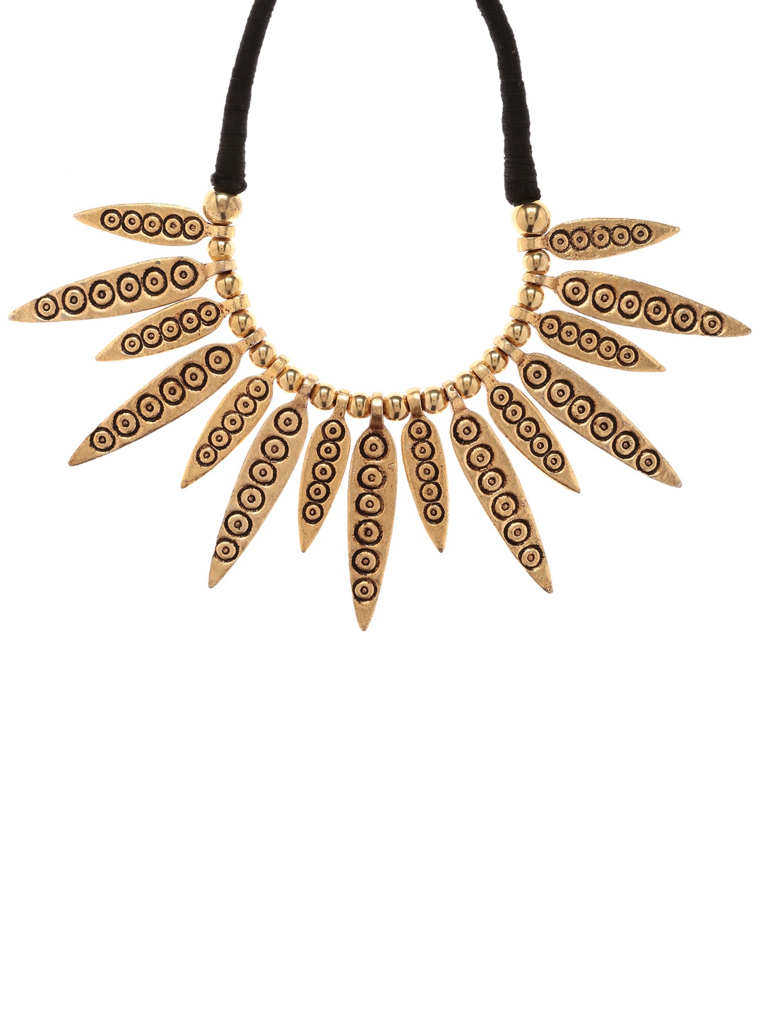 

Bamboo Tree Jewels Gold-Toned Metal Handcrafted Necklace