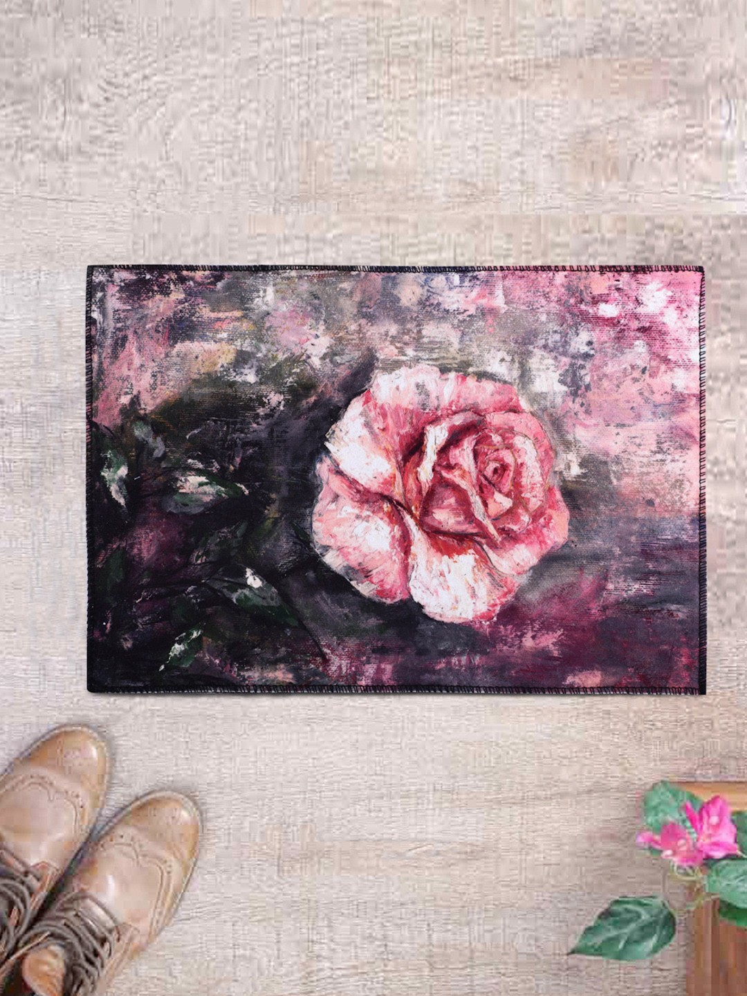 

ROMEE Multicoloured Printed Anti-Skid Doormat, Multi