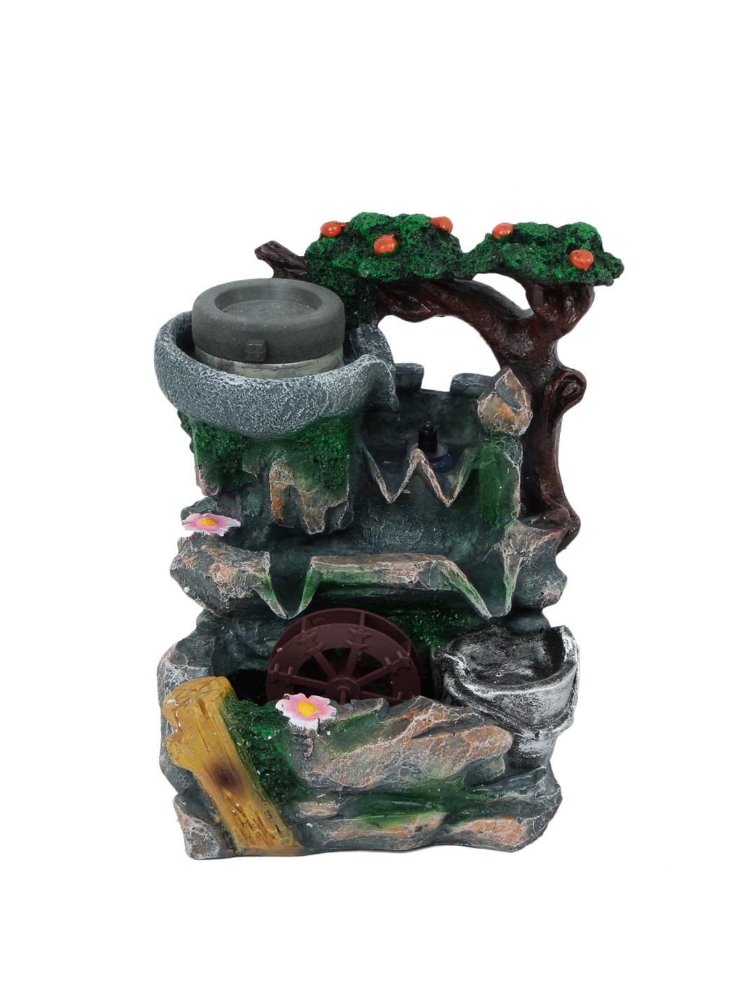 

House Of Accessories Grey & Green Water Fountain