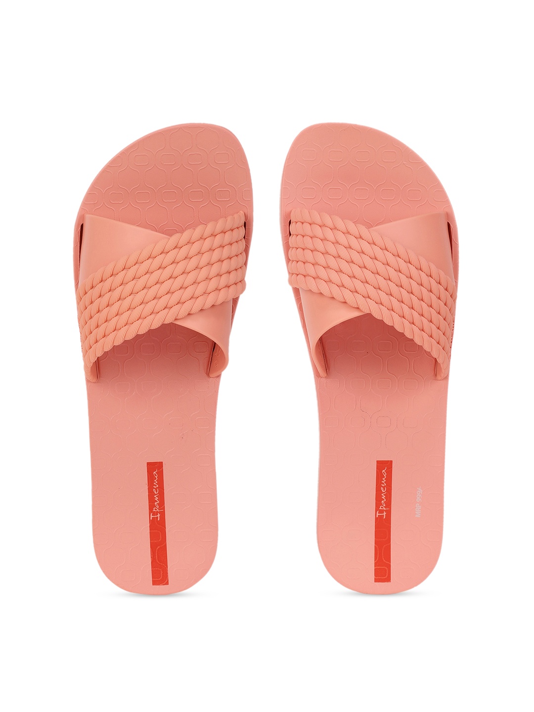 

iPanema Women Pink Self Design Sliders