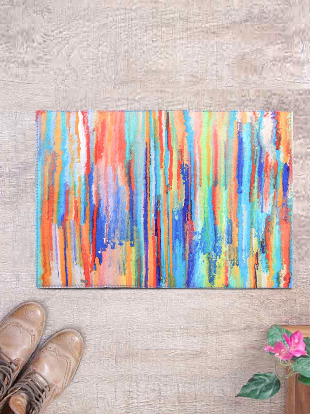 

ROMEE Multicoloured Printed Anti-Skid Doormat, Multi