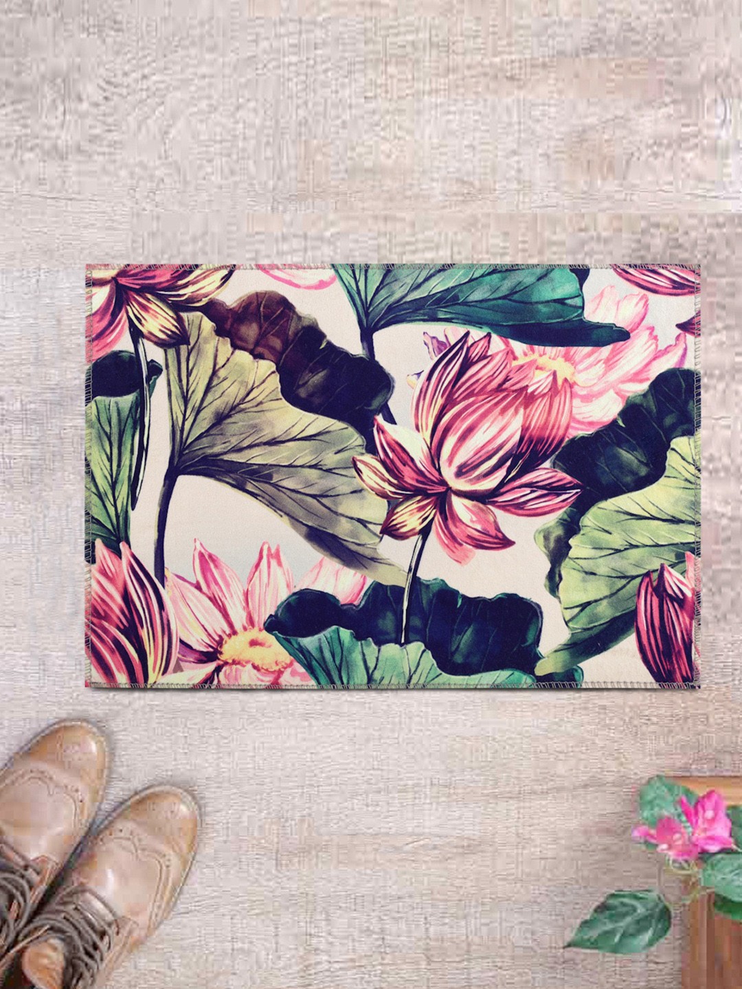 

ROMEE Multicoloured Printed Anti-Skid Doormat, Multi