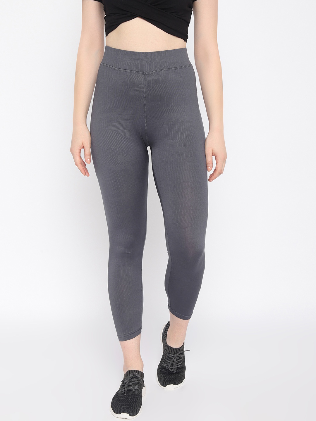 

Newport Women's Grey High Waisted Skinny Fit Yoga Pant
