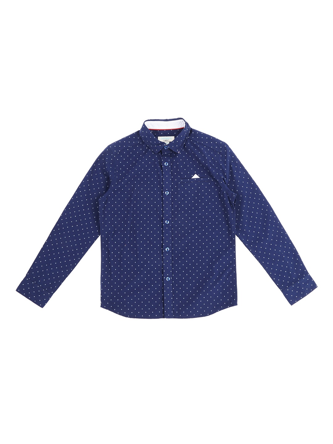 

Pantaloons Junior Boys Navy Blue Regular Fit Printed Casual Shirt
