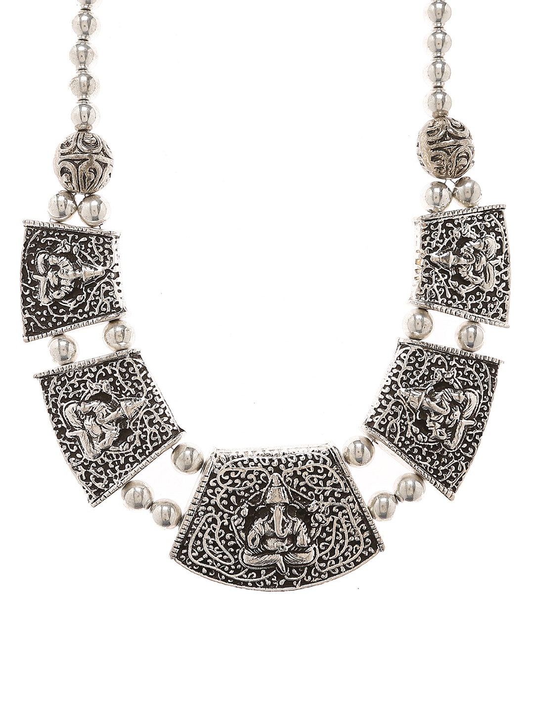 

Bamboo Tree Jewels Silver-Toned Necklace