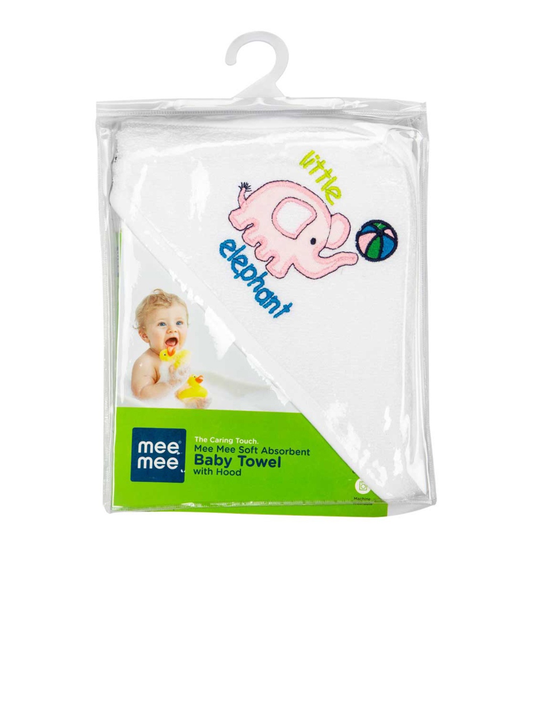 

MeeMee Kids Unisex Multicoloured Printed 233GSM Bath Towel with Hood, Multi
