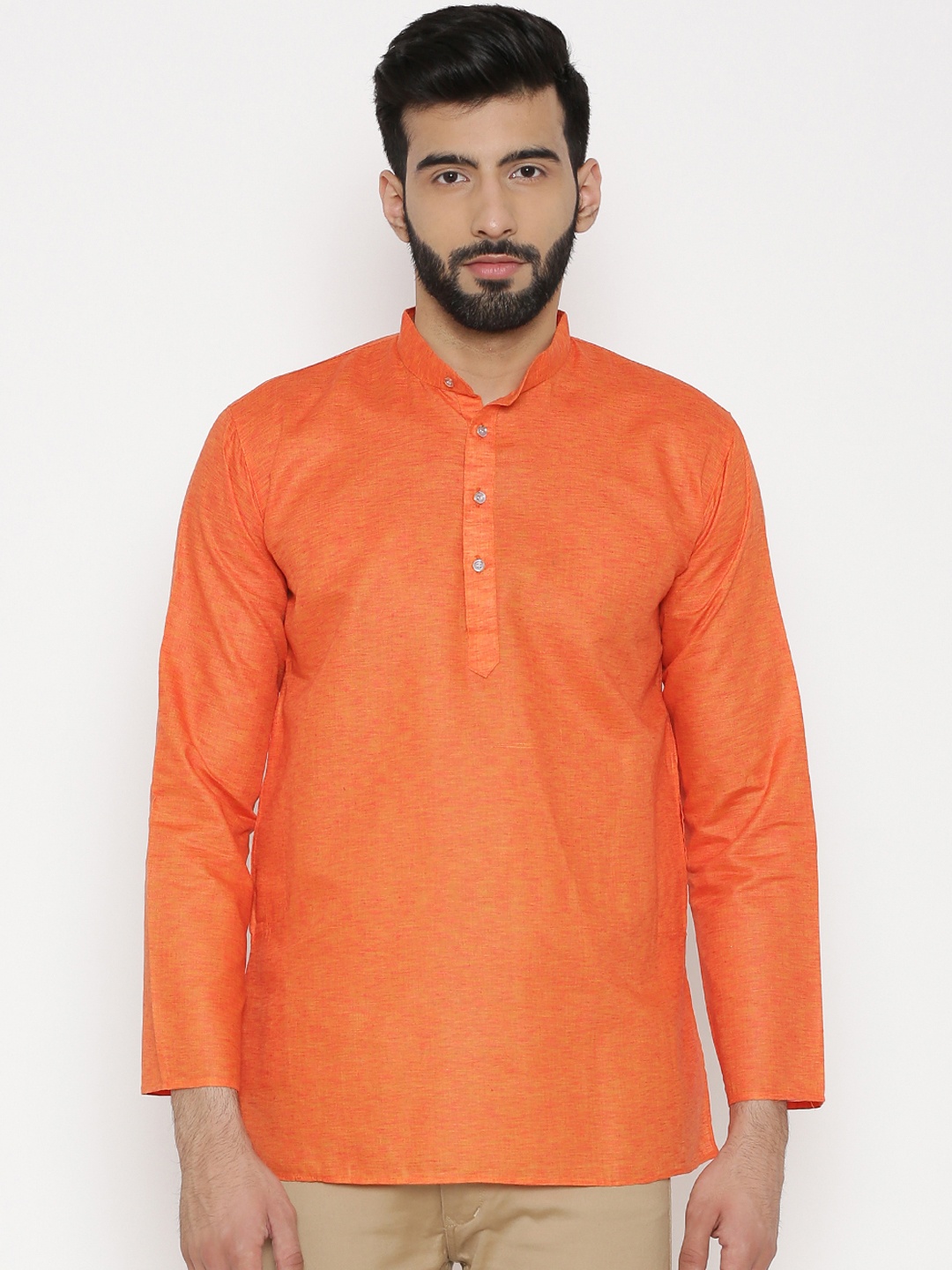 

Wintage Men Orange Kurta